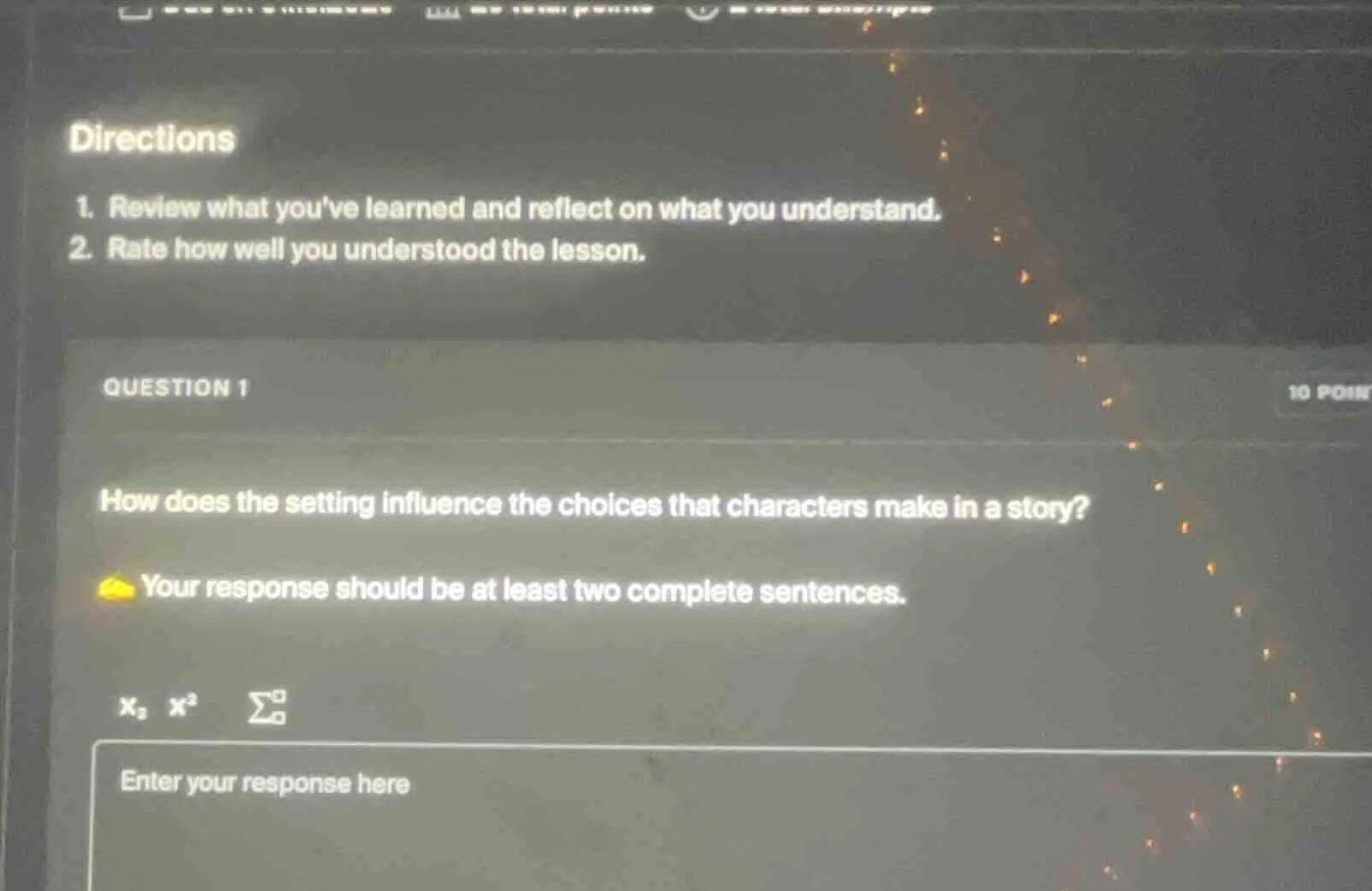 directions 1. review what youve learned and reflect on what you underst…