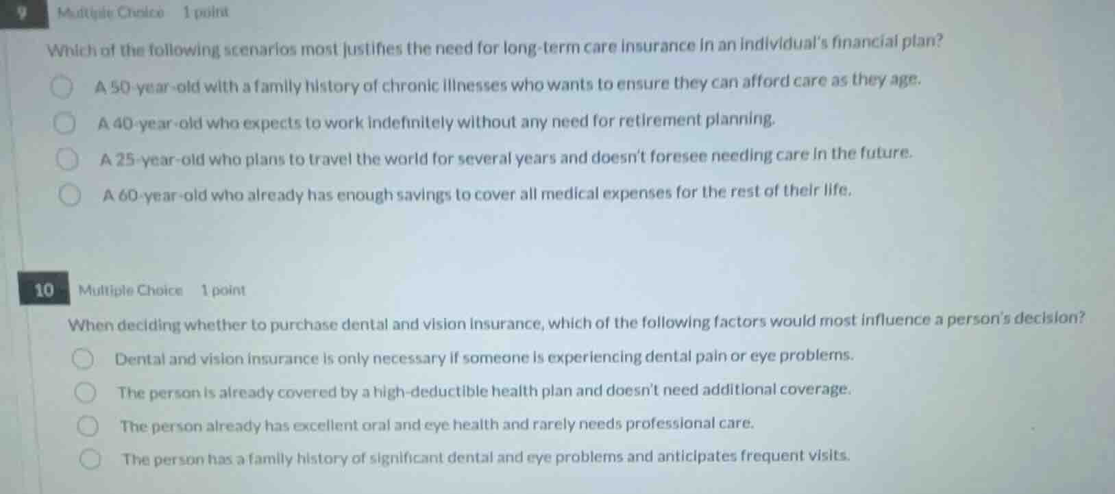 9 multiple choice 1 point which of the following scenarios most justifi…