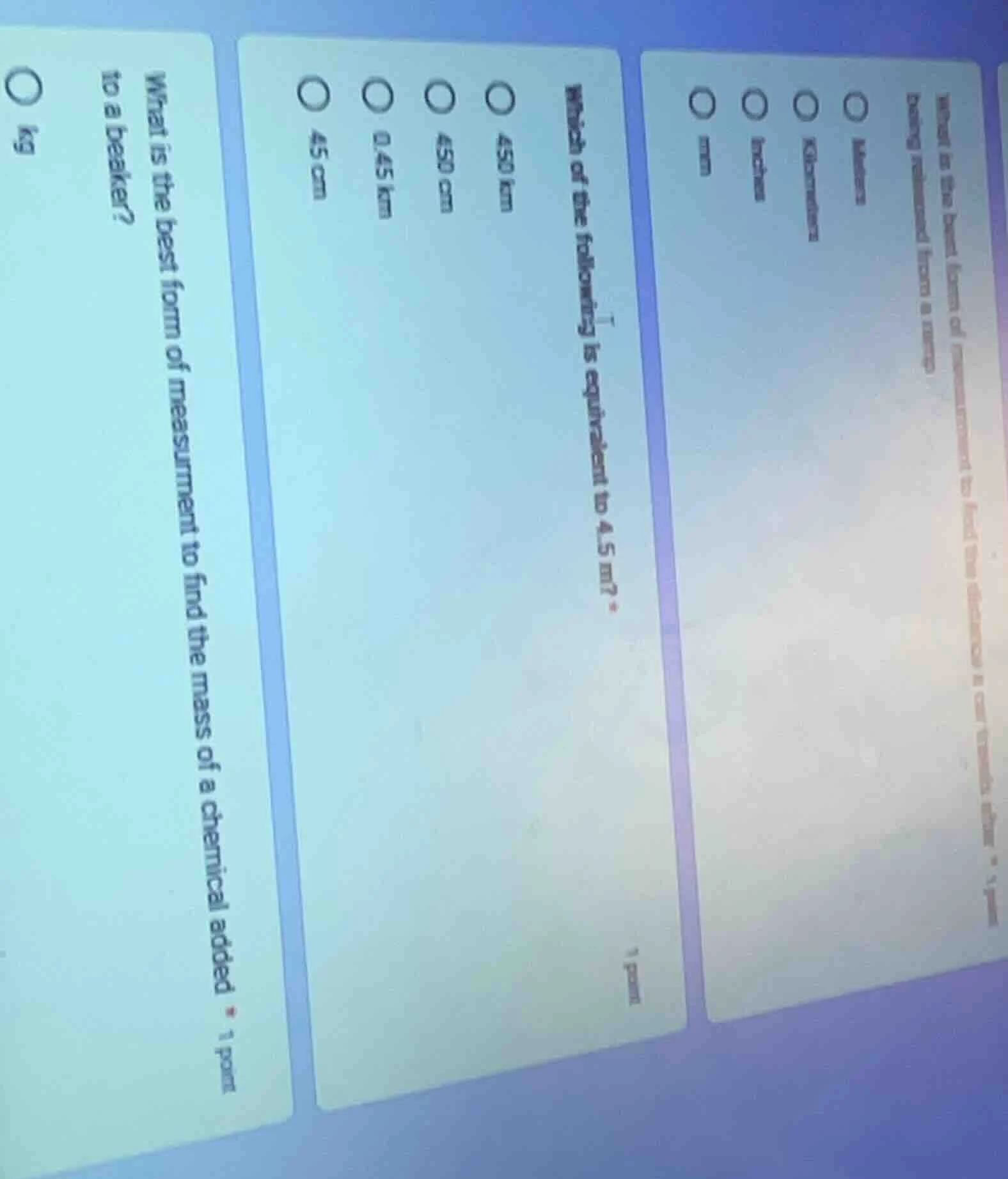 what is the best form of measurement to find the distance a car travels…