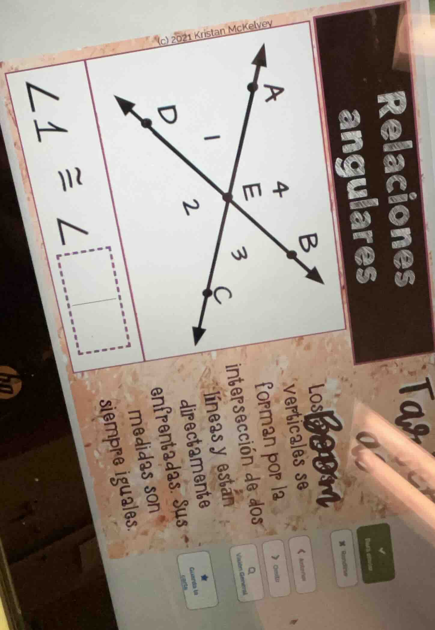 (c) 2021 kristan mckelvey relaciones angulares los ángulos verticales s…