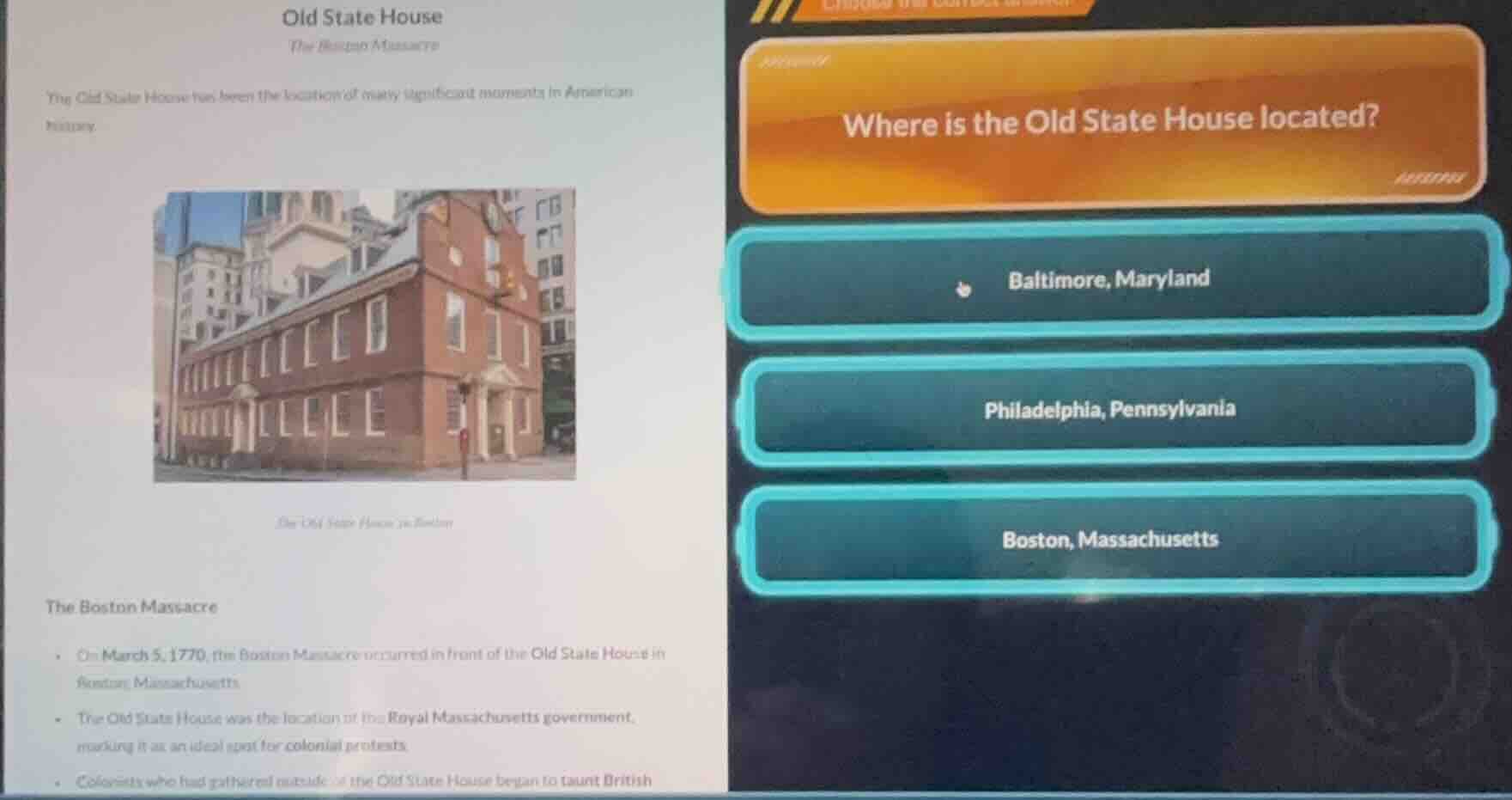 old state house the boston massacre the old state house has been the lo…
