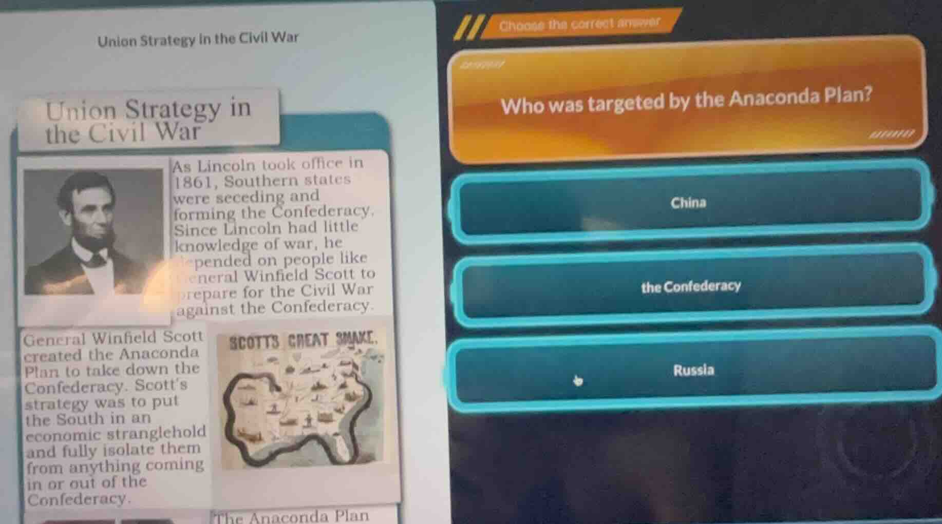 union strategy in the civil war union strategy in the civil war as linc…