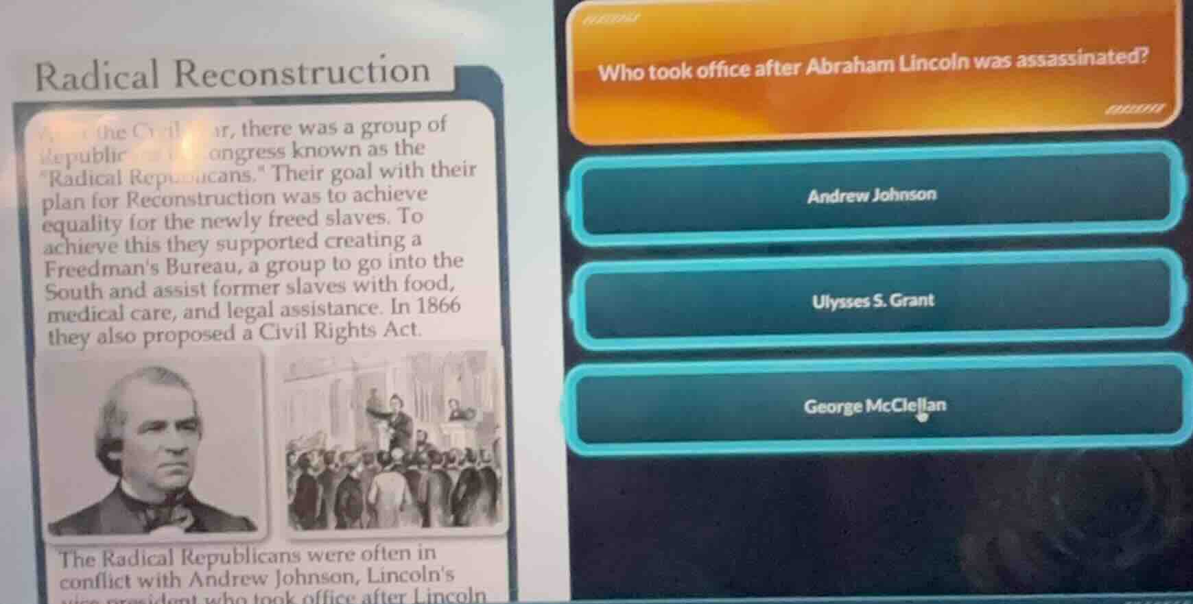 radical reconstruction after the civil war, there was a group of republ…