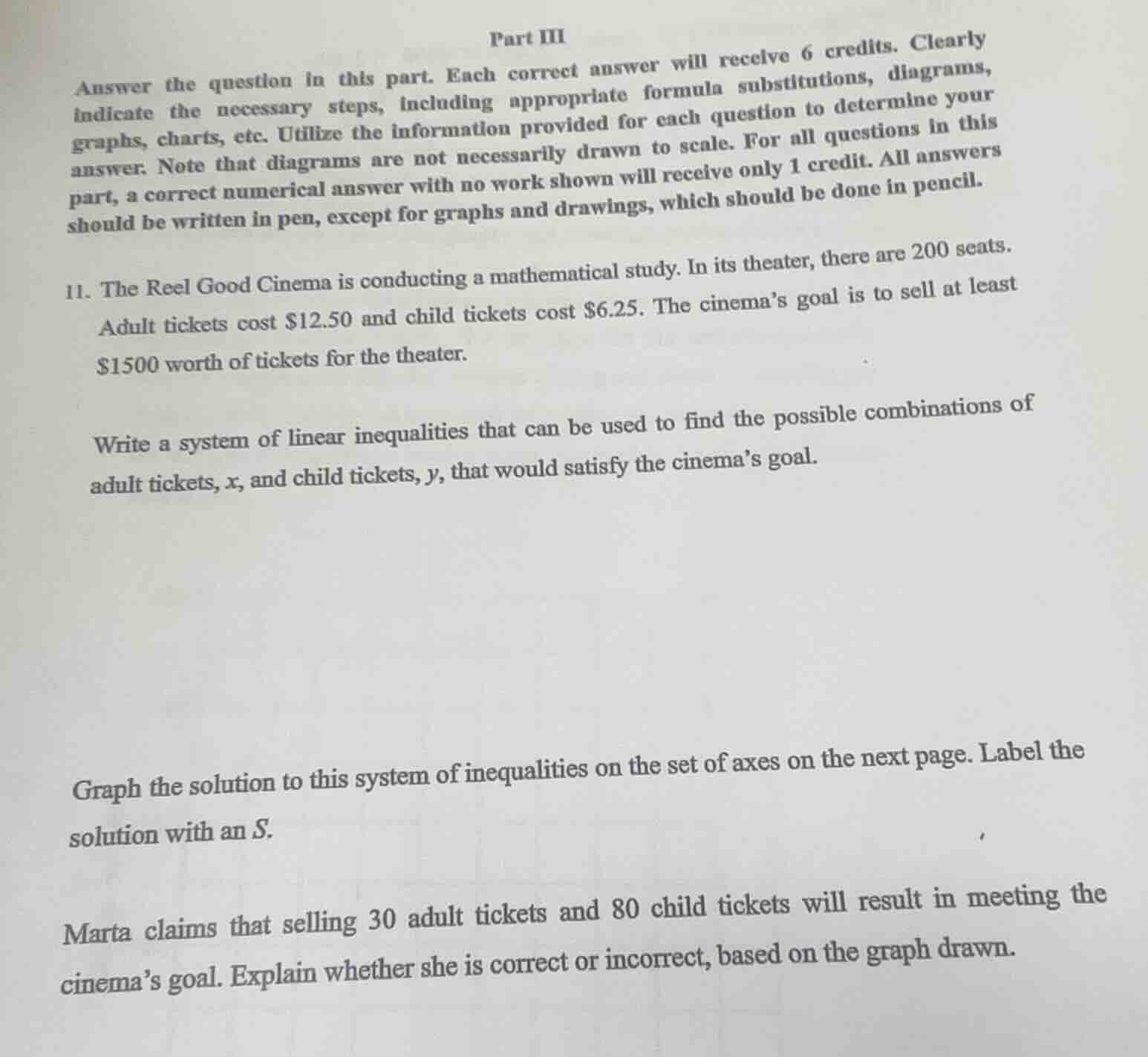 part iii answer the question in this part. each correct answer will rec…