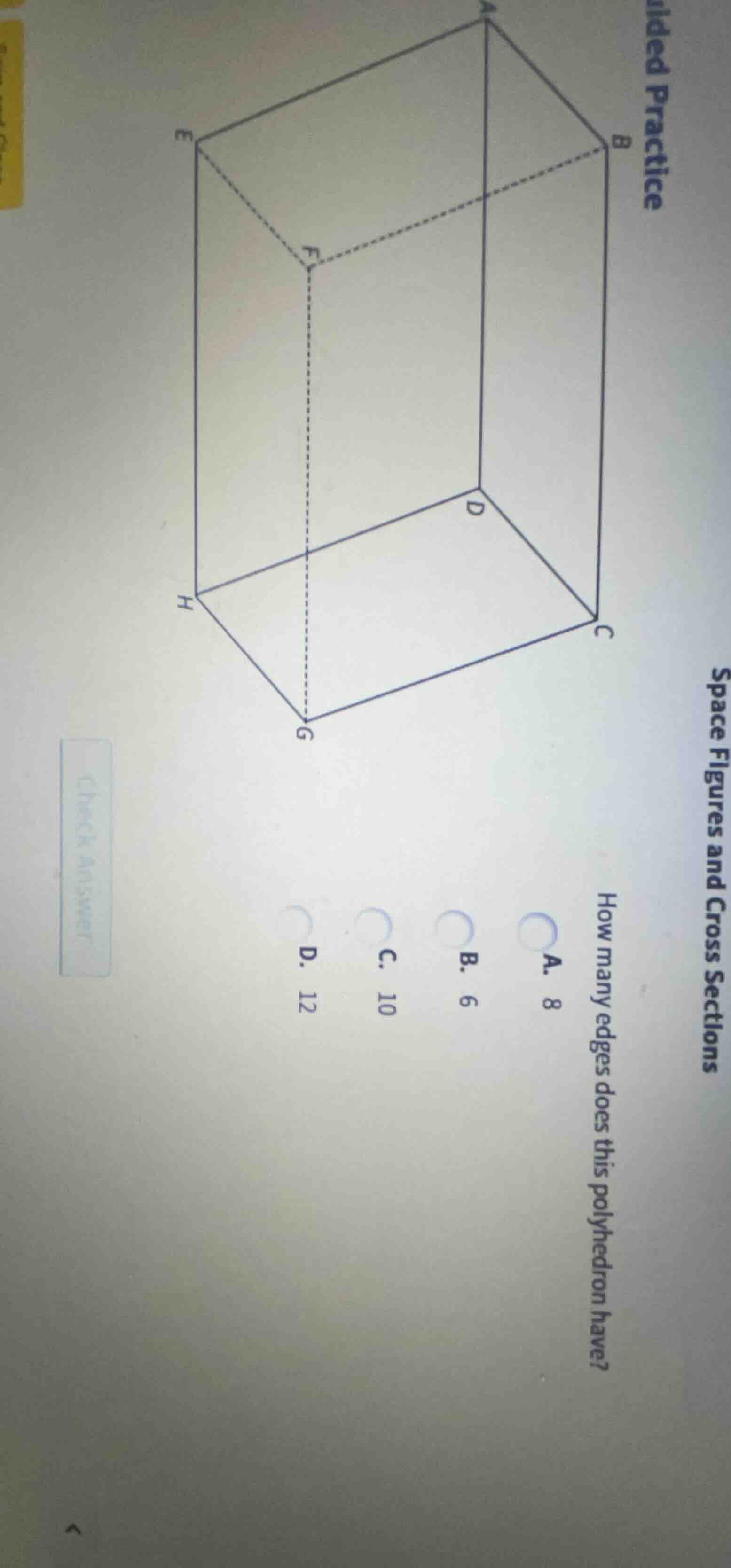 ided practice space figures and cross sections how many edges does this…