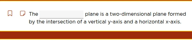 the ___________ plane is a two - dimensional plane formed by the inters…