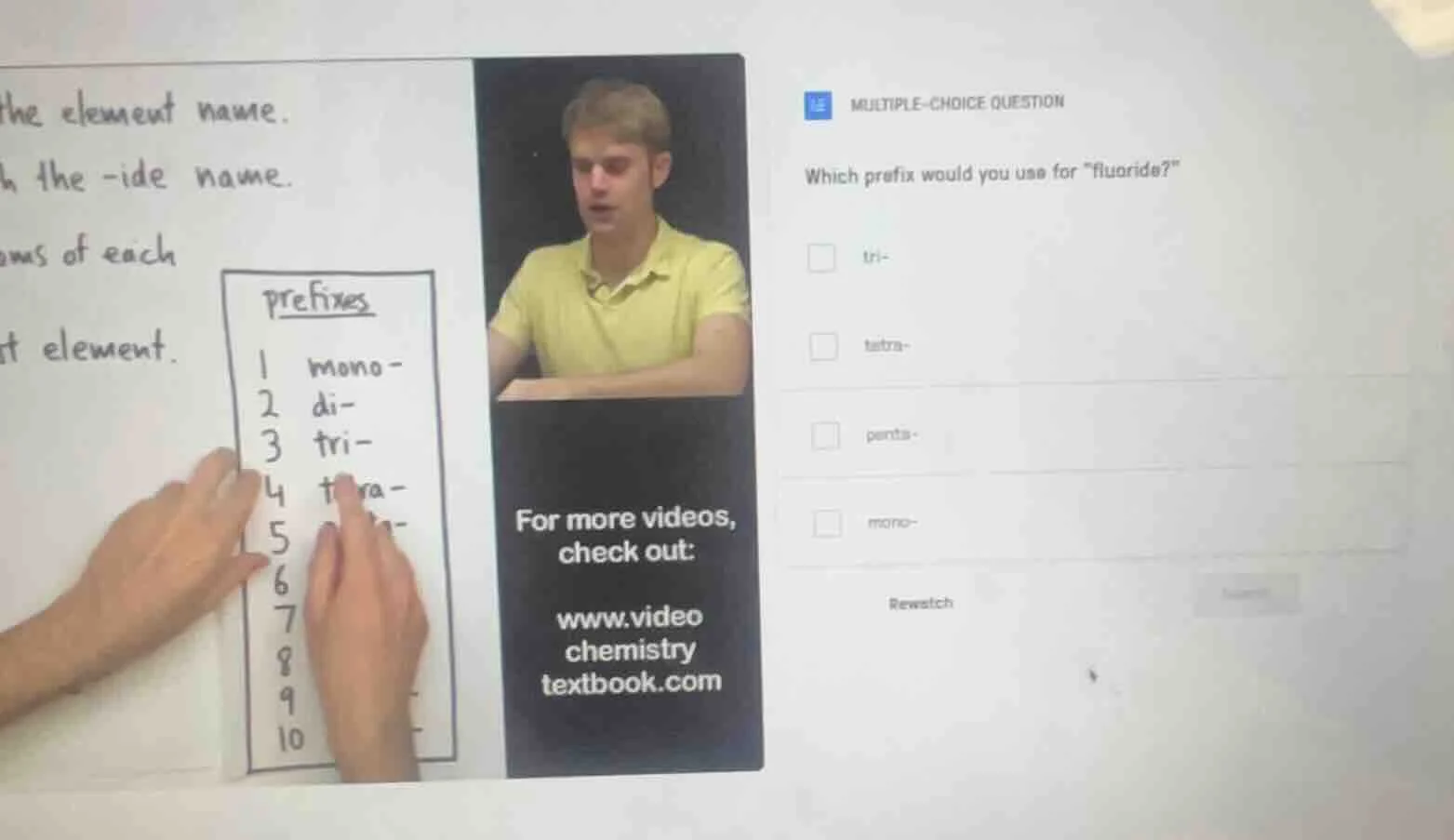 the element name. the -ide name. oms of each st element. multiple-choic…