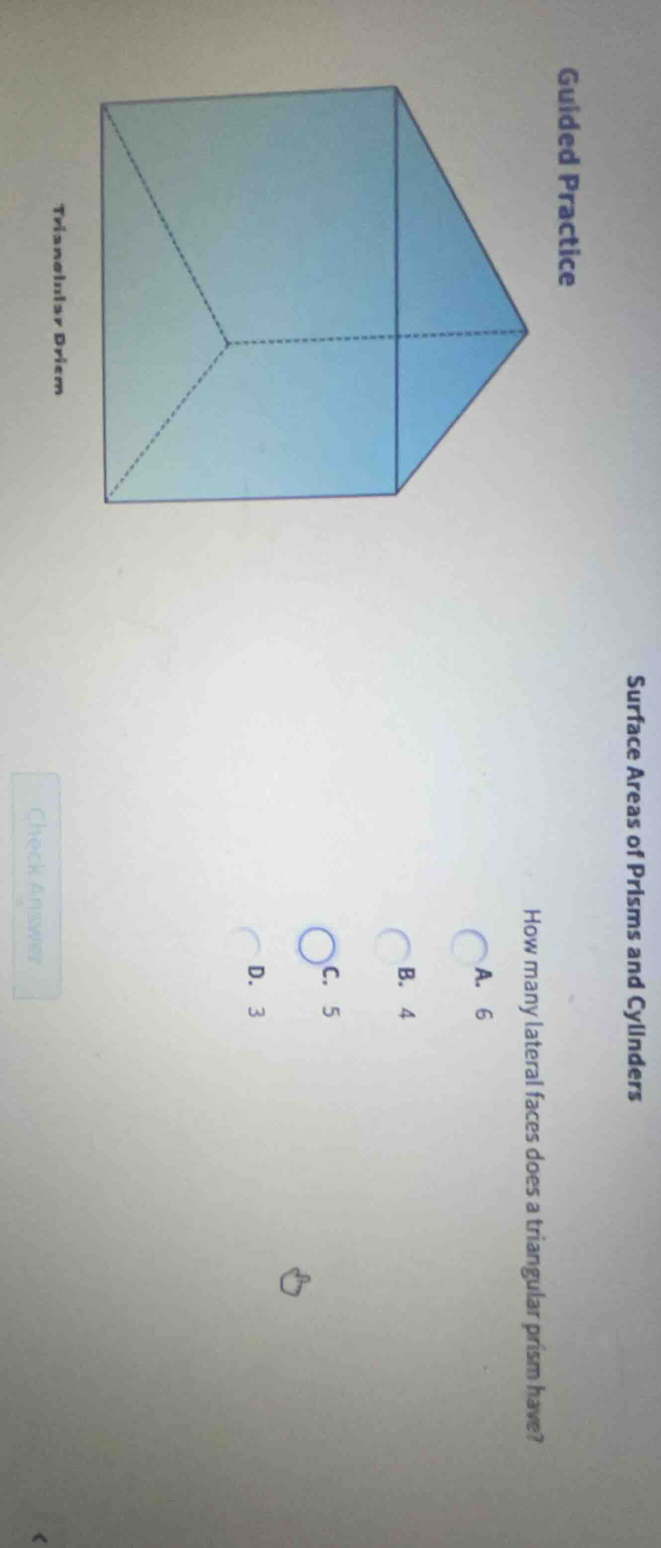 guided practice surface areas of prisms and cylinders how many lateral …