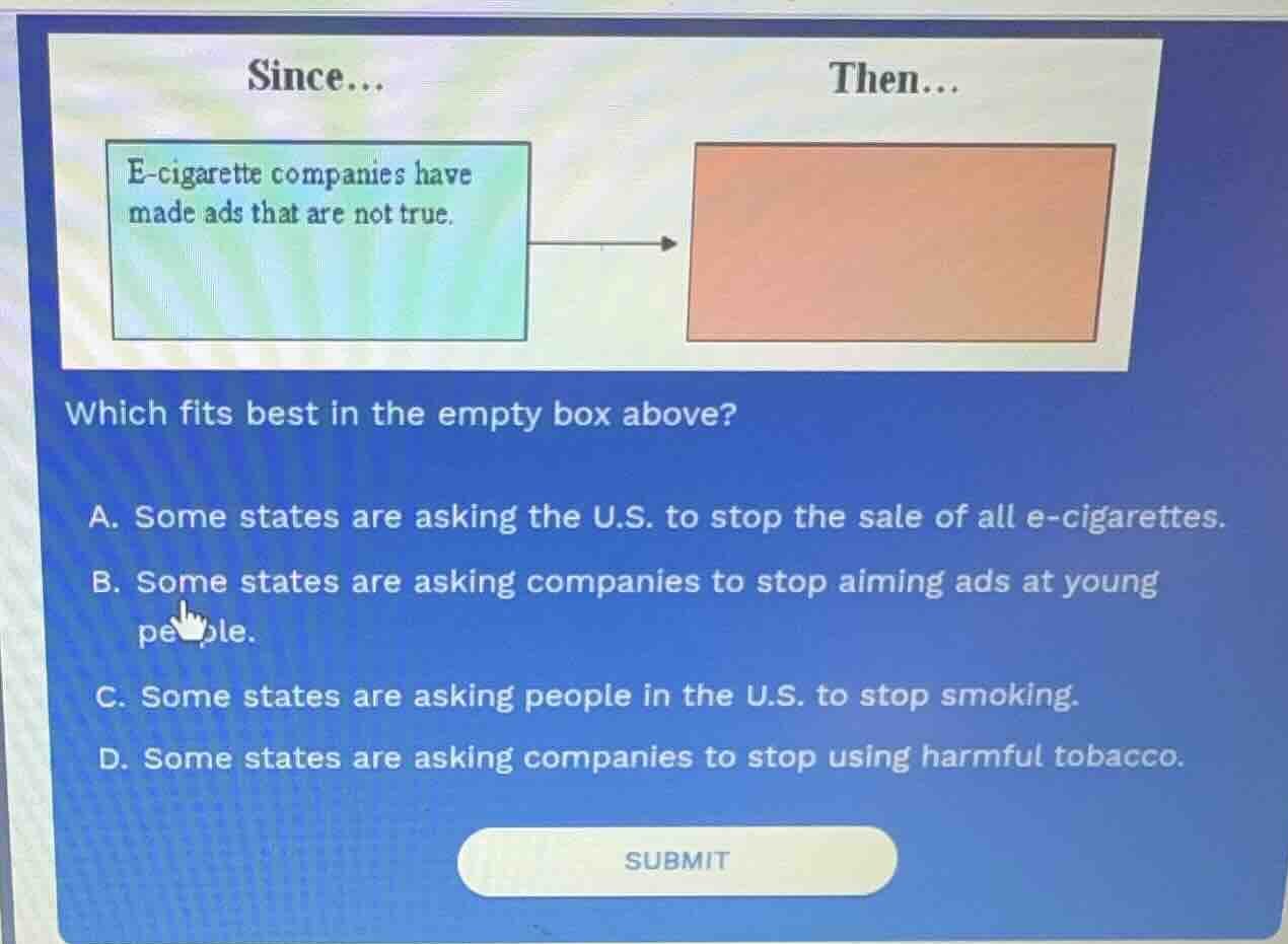 since... then... e - cigarette companies have made ads that are not tru…