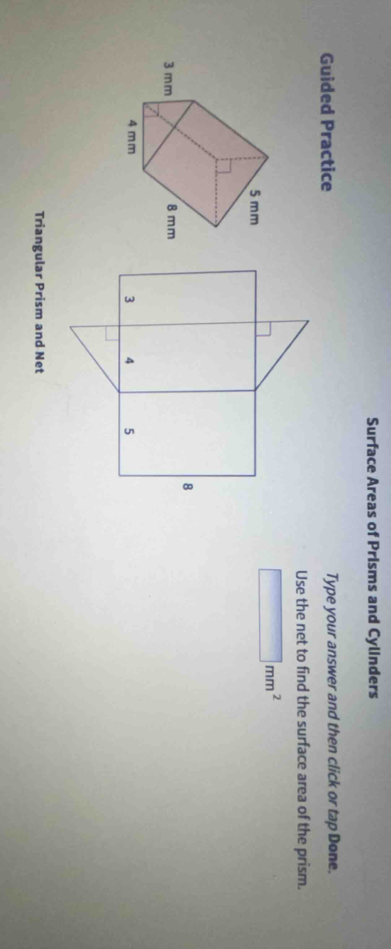 guided practice surface areas of prisms and cylinders type your answer …