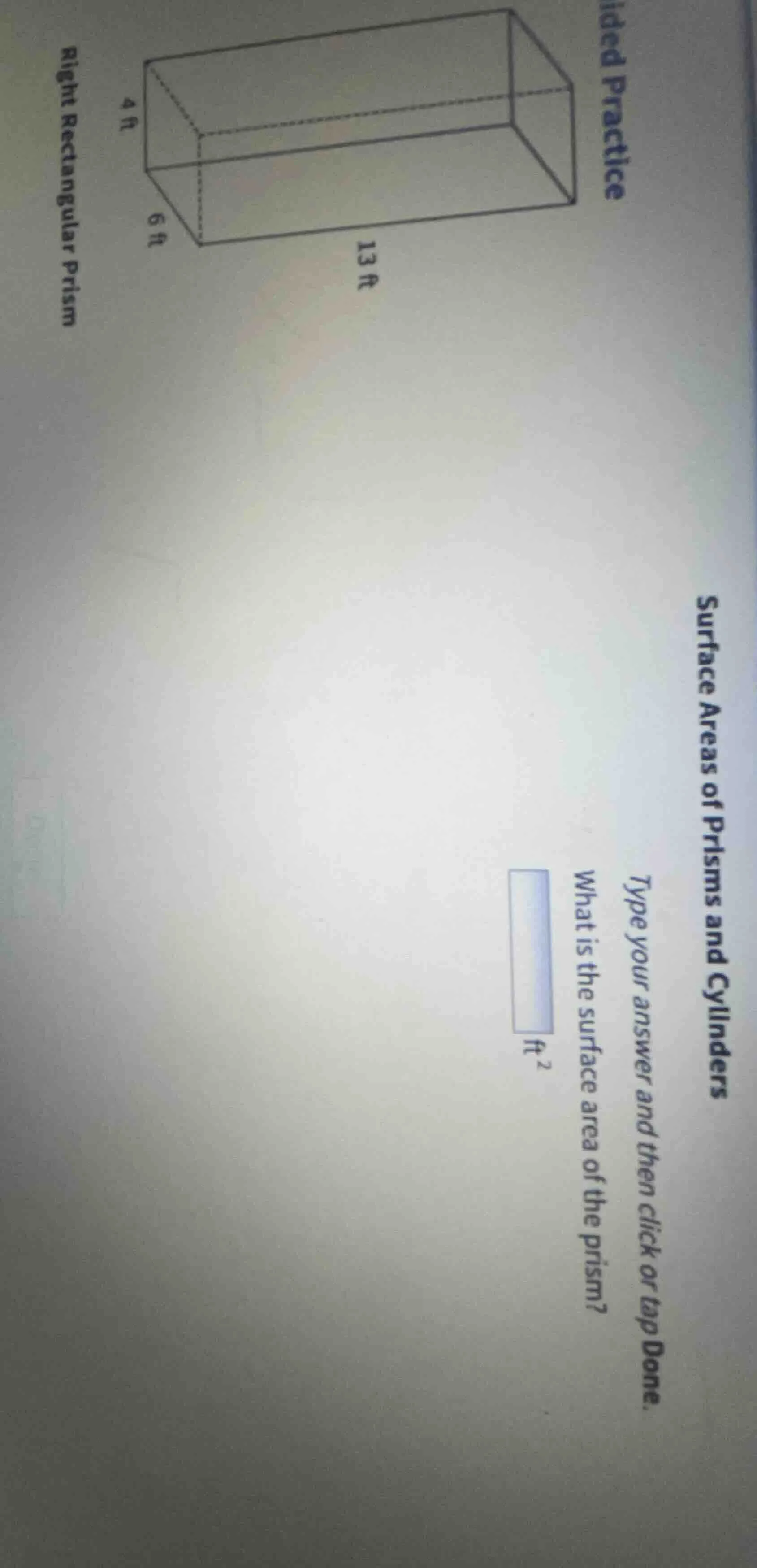 ided practice right rectangular prism surface areas of prisms and cylin…