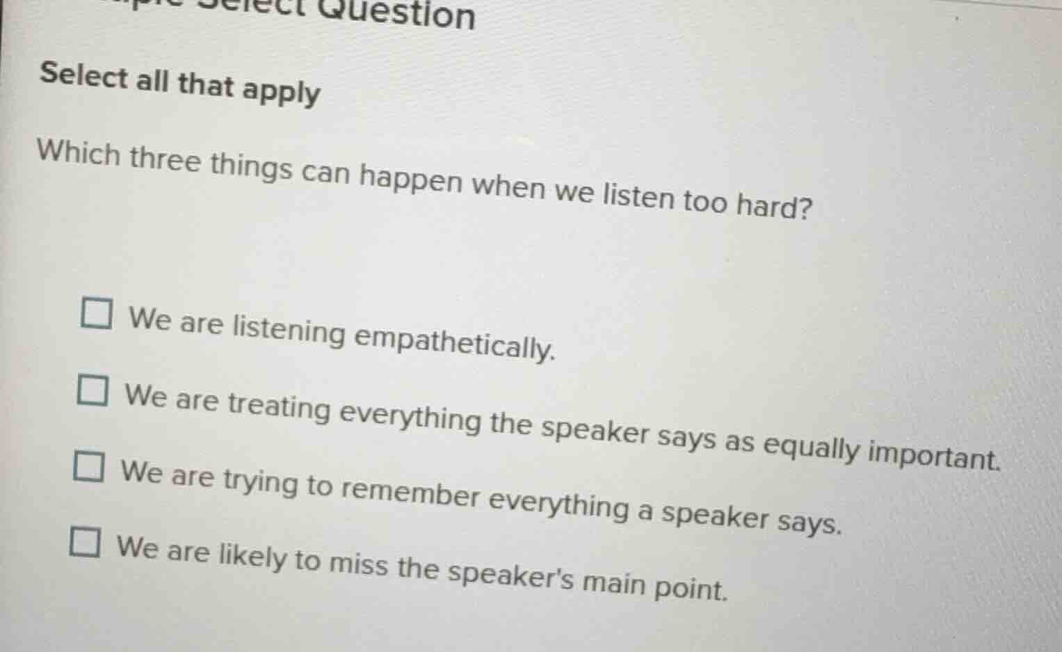 select question select all that apply which three things can happen whe…