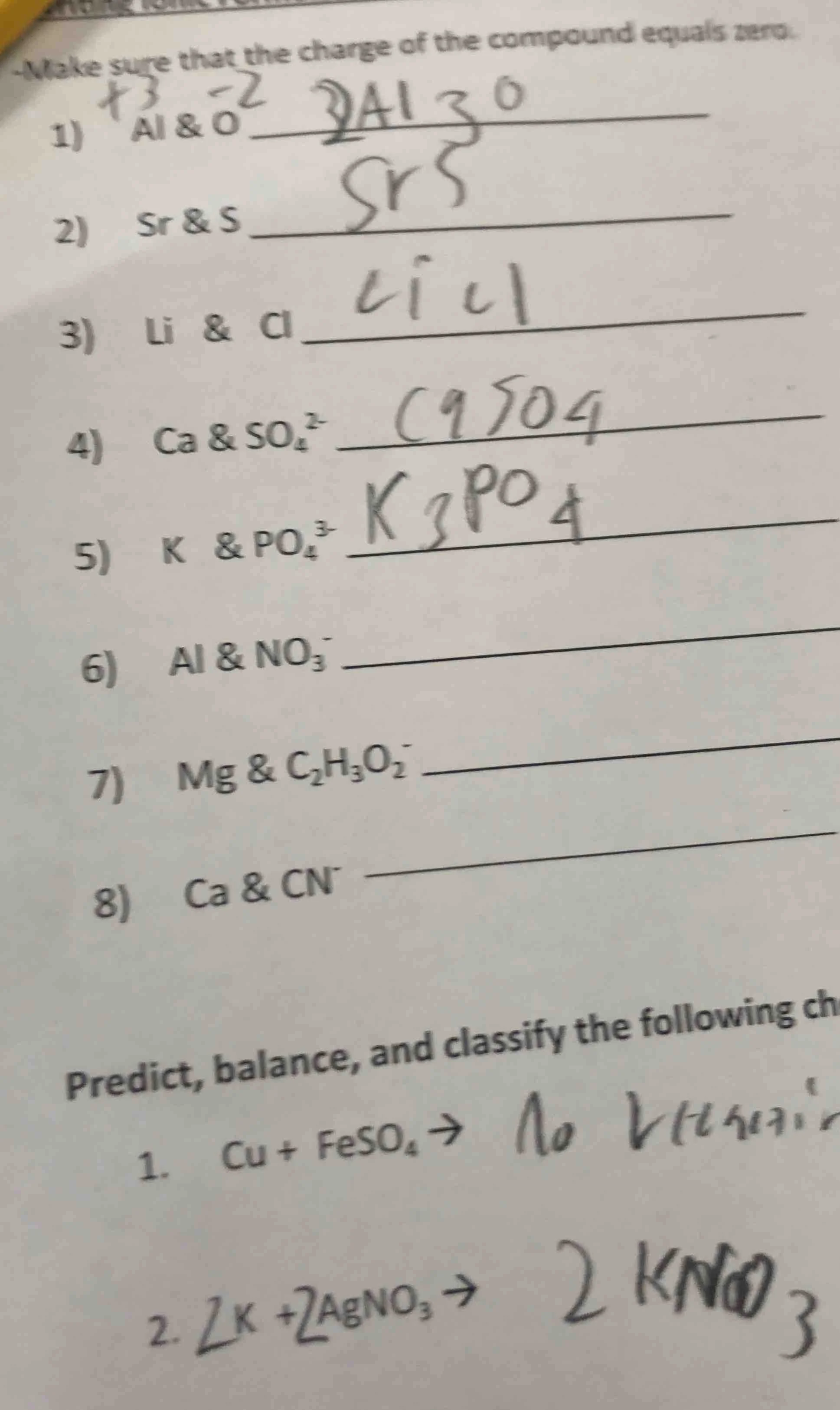 -make sure that the change of the compound equals zero. 1) $\\stackrel{…
