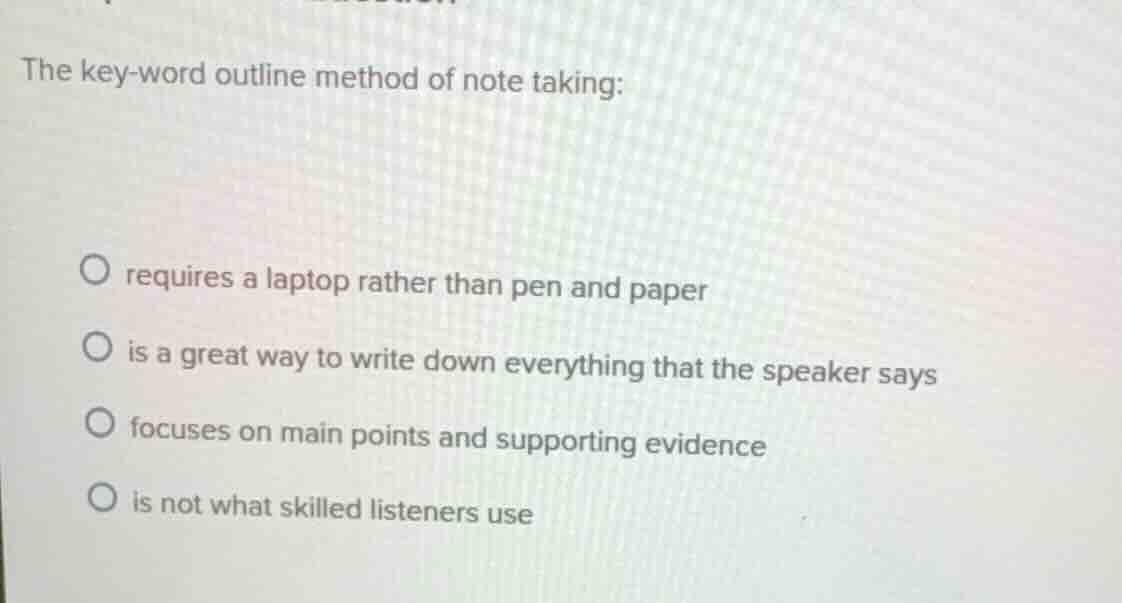 the key - word outline method of note taking: requires a laptop rather …