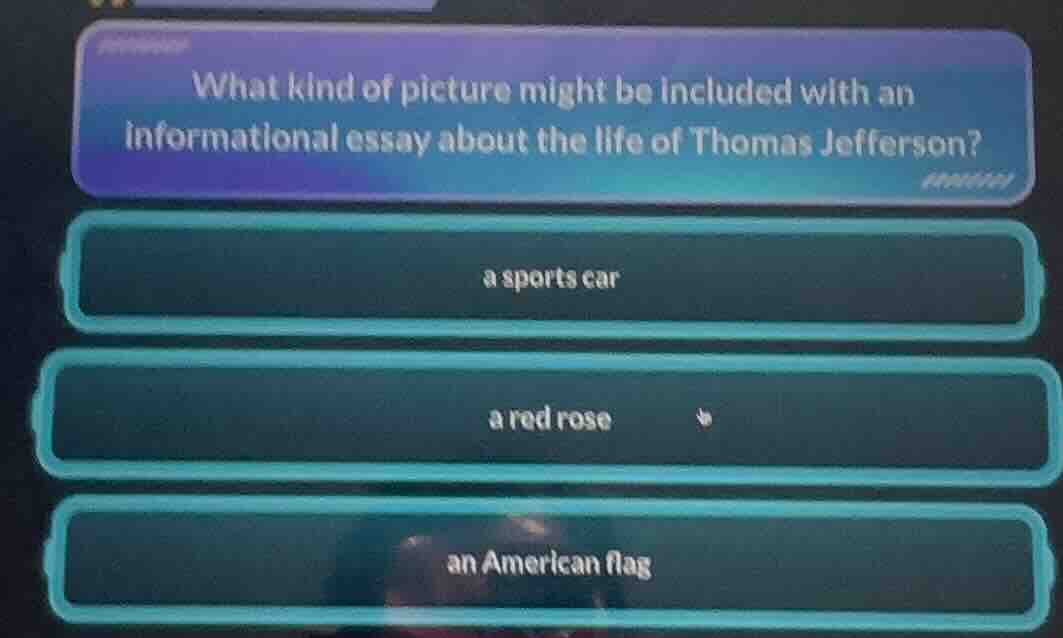 what kind of picture might be included with an informational essay abou…