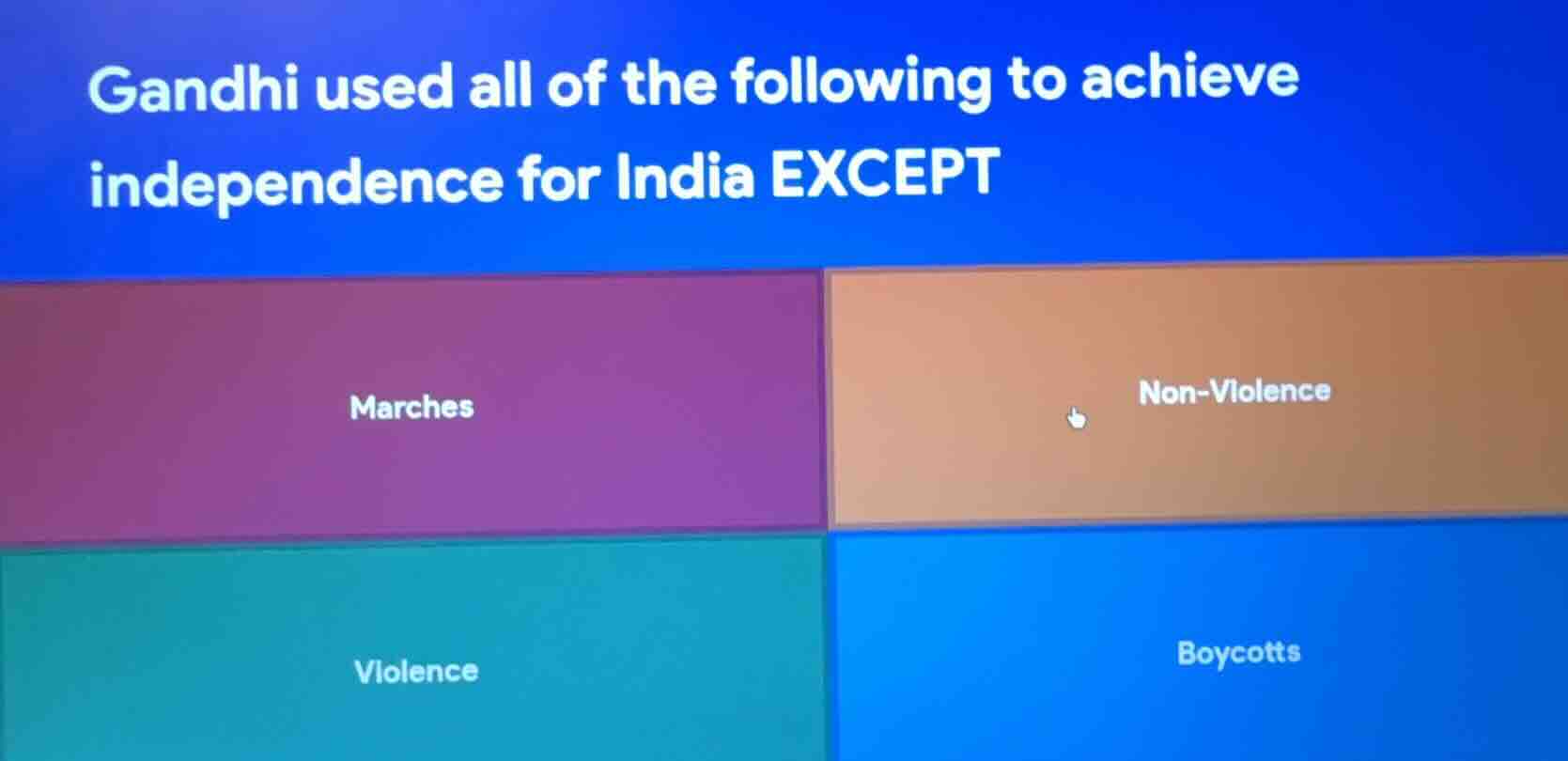 gandhi used all of the following to achieve independence for india exce…