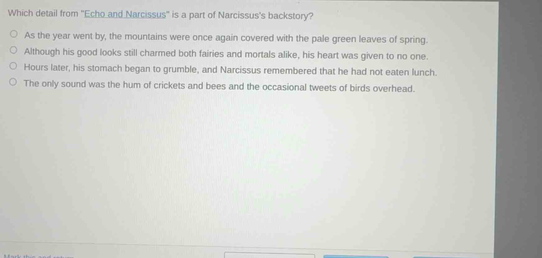 which detail from \echo and narcissus\ is a part of narcissuss backstor…