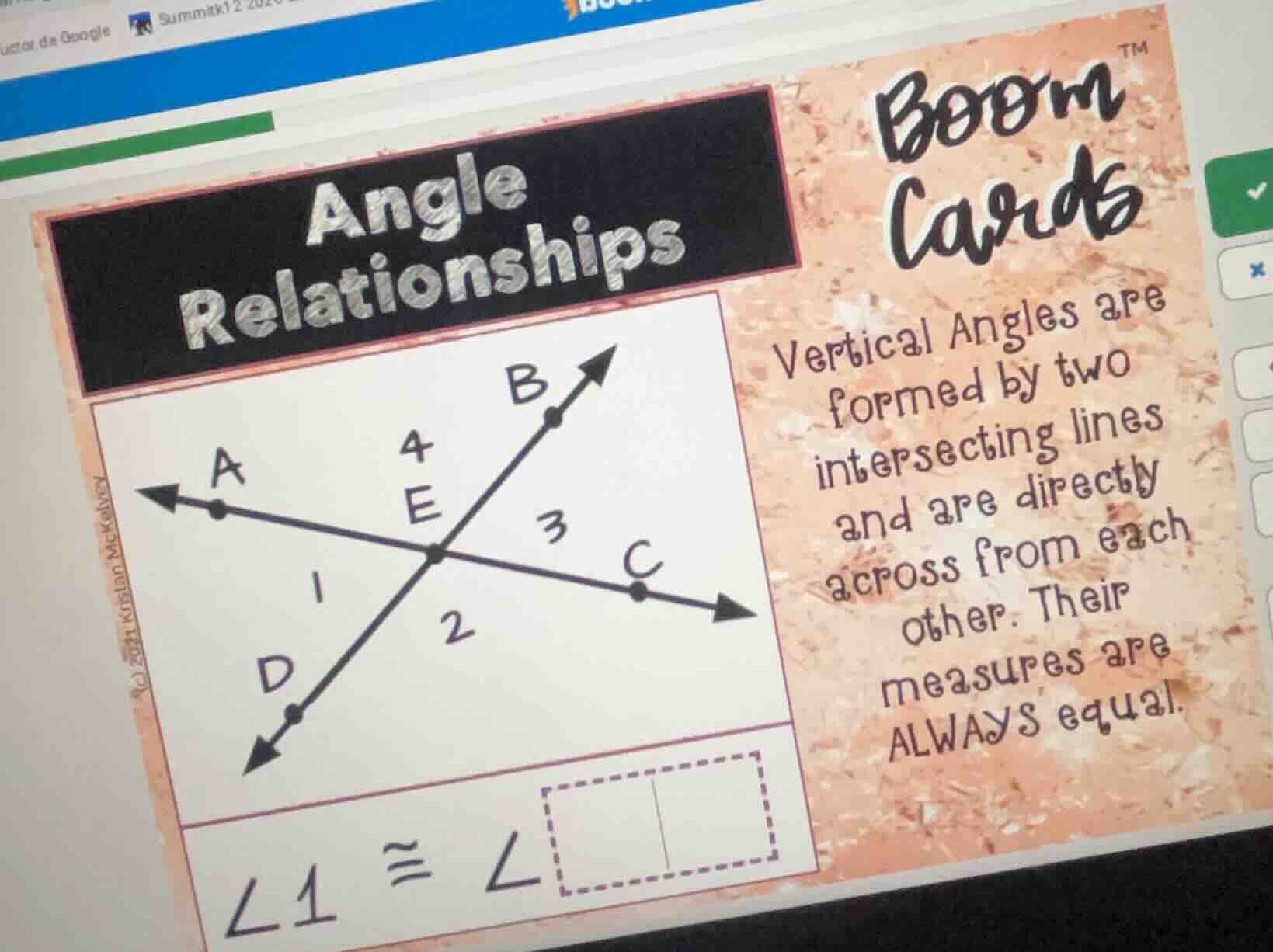 angle relationships vertical angles are formed by two intersecting line…