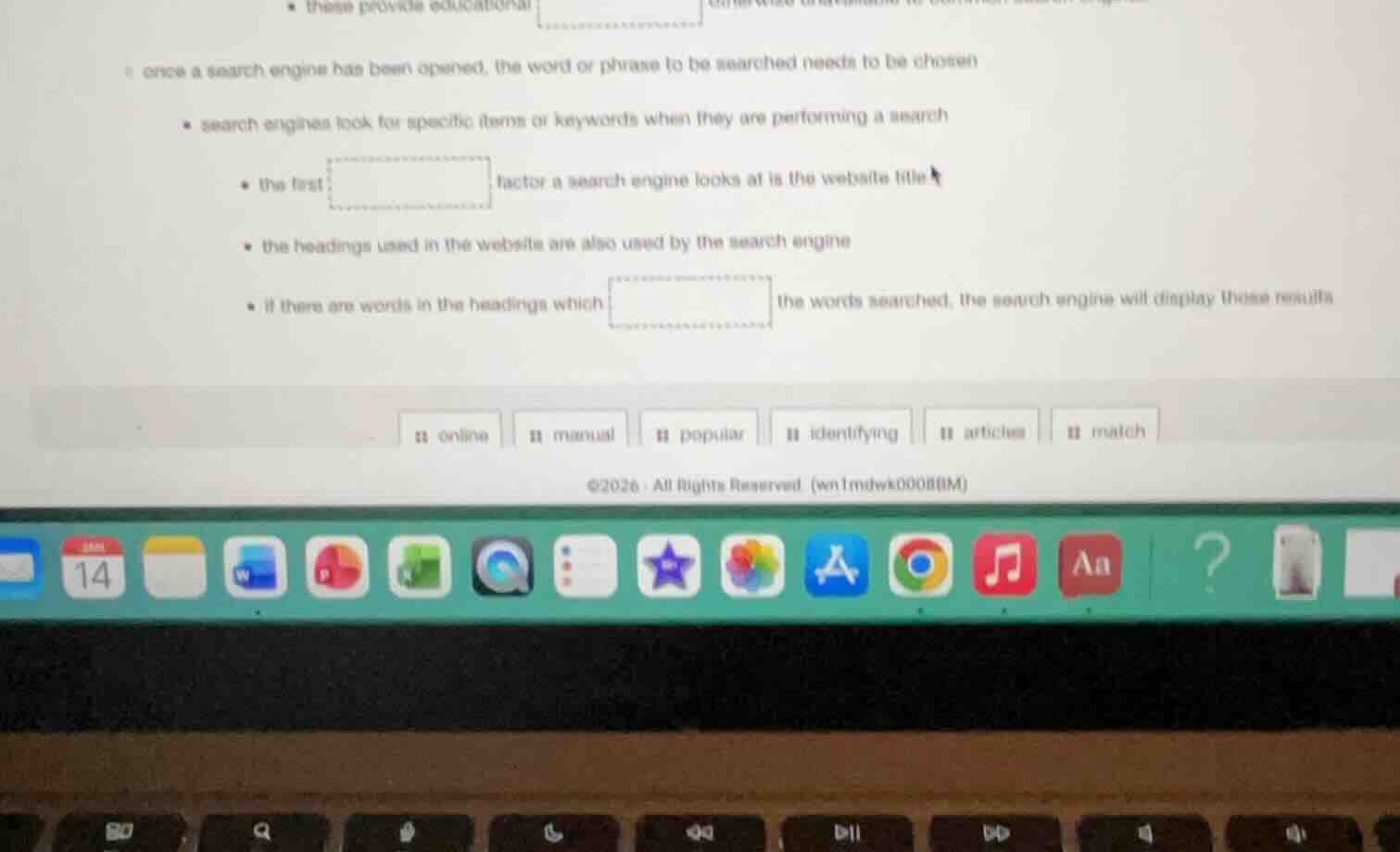 • these provide educational 1 once a search engine has been opened, the…