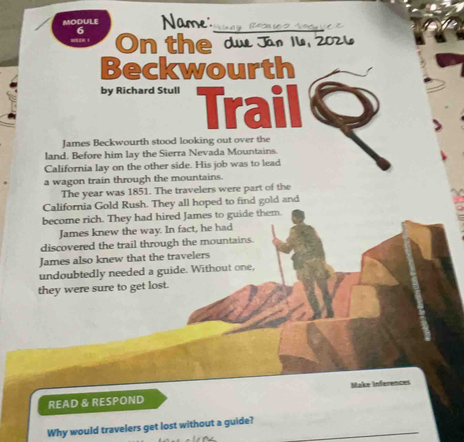 module 6 week 1 name: due jan 11, 2021 on the beckwourth trail by richa…