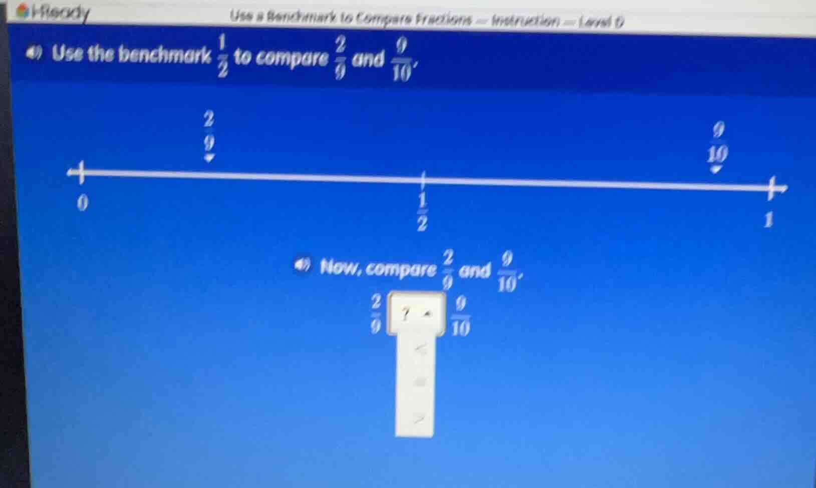 use a benchmark to compare fractions — instruction — level d 4) use the…