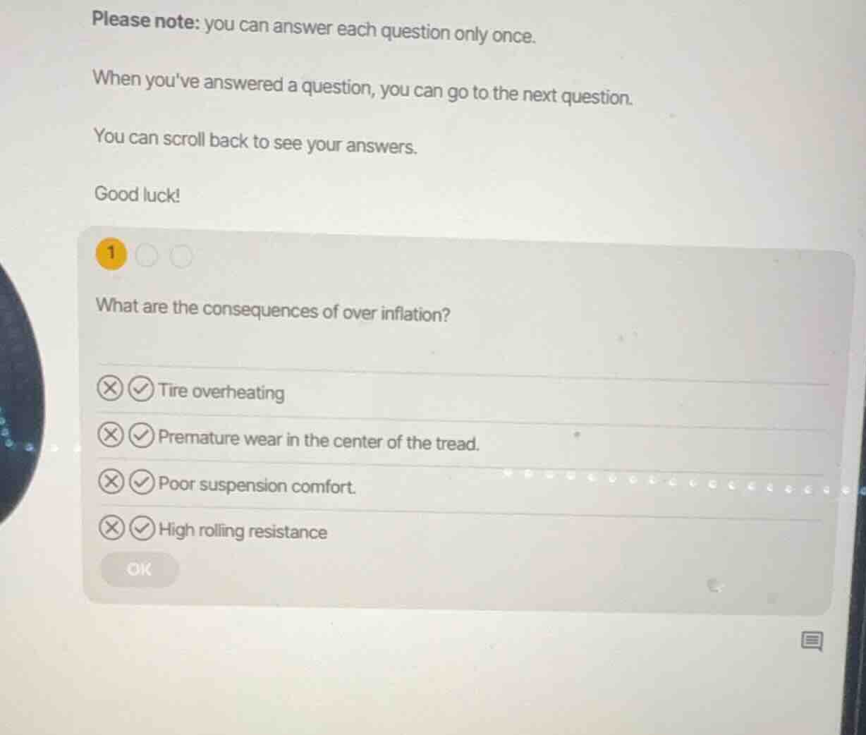 please note: you can answer each question only once. when youve answere…