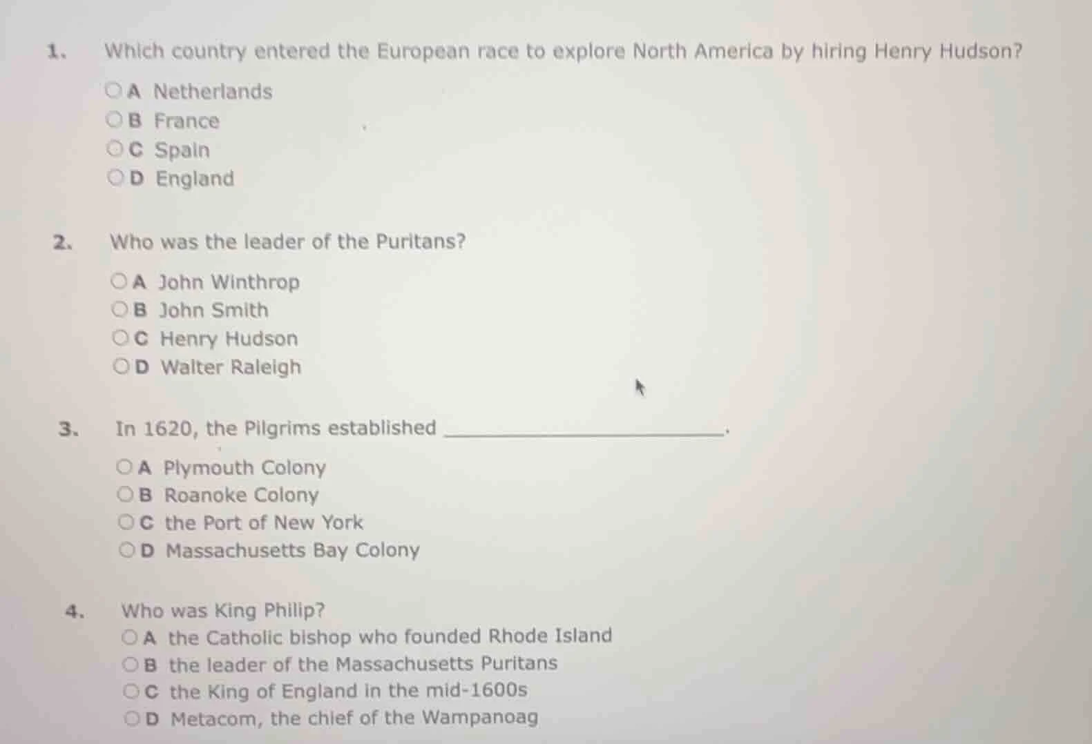 1. which country entered the european race to explore north america by …