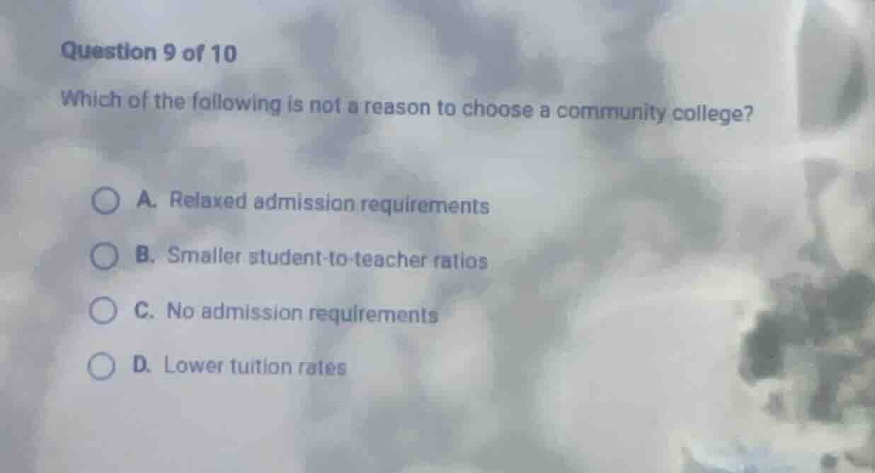 question 9 of 10 which of the following is not a reason to choose a com…