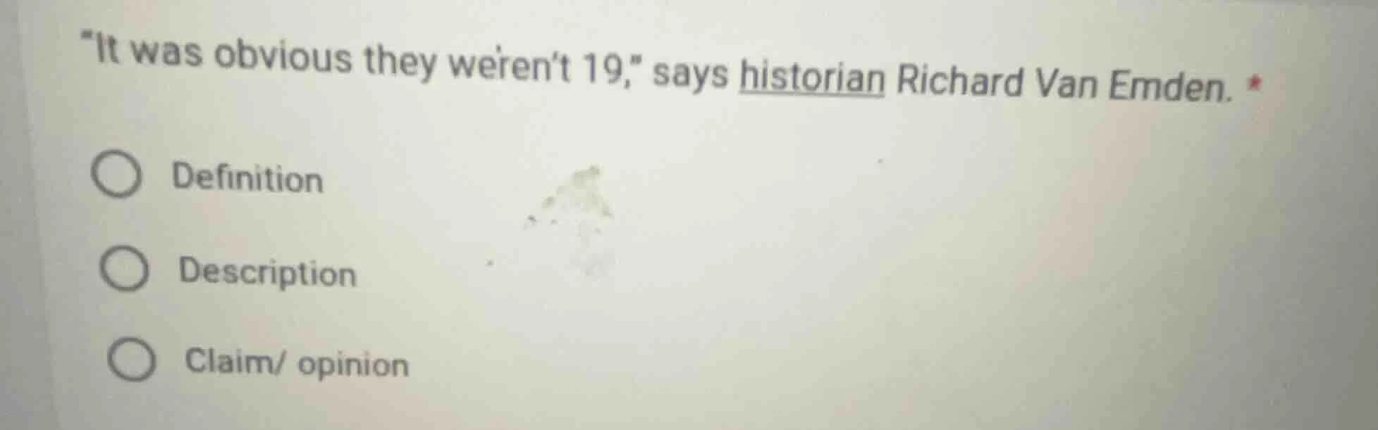 it was obvious they werent 19, says historian richard van emden. defini…