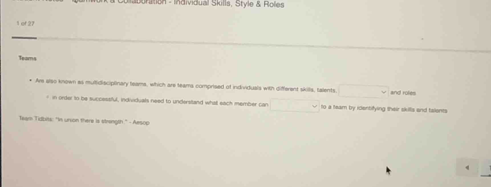 1 of 27 teams - are also known as multidisciplinary teams, which are te…