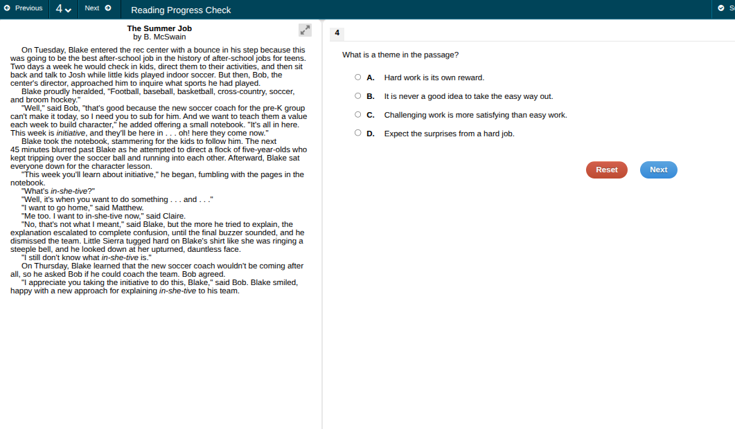 the summer job by b. mcswain on tuesday, blake entered the rec center w…