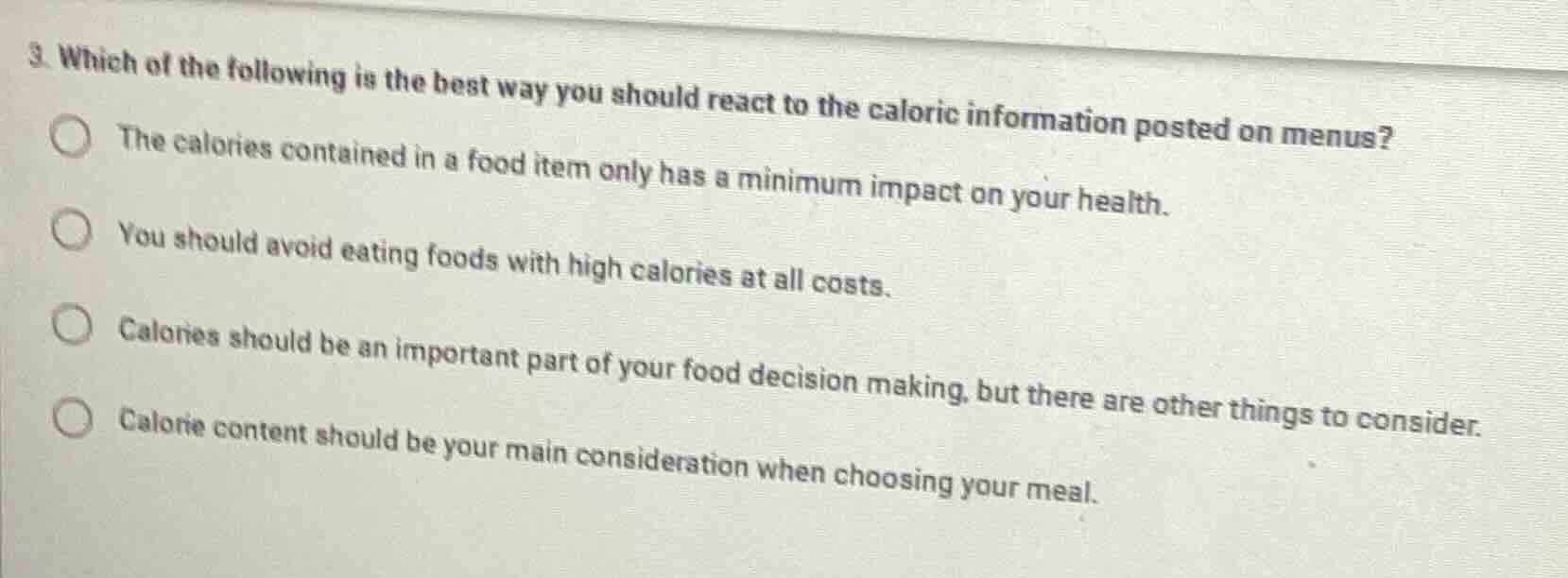 3. which of the following is the best way you should react to the calor…