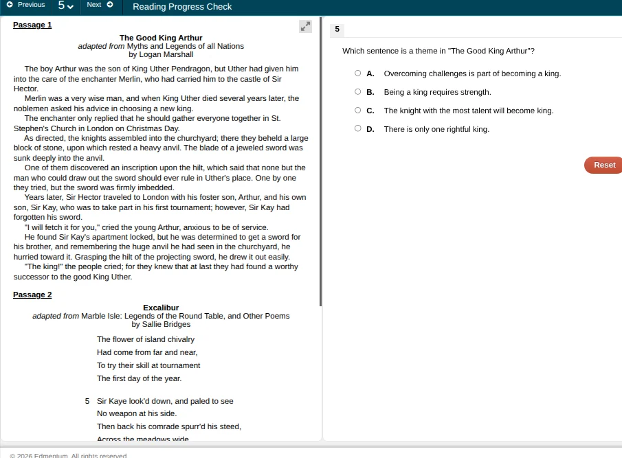 passage 1 the good king arthur adapted from myths and legends of all na…