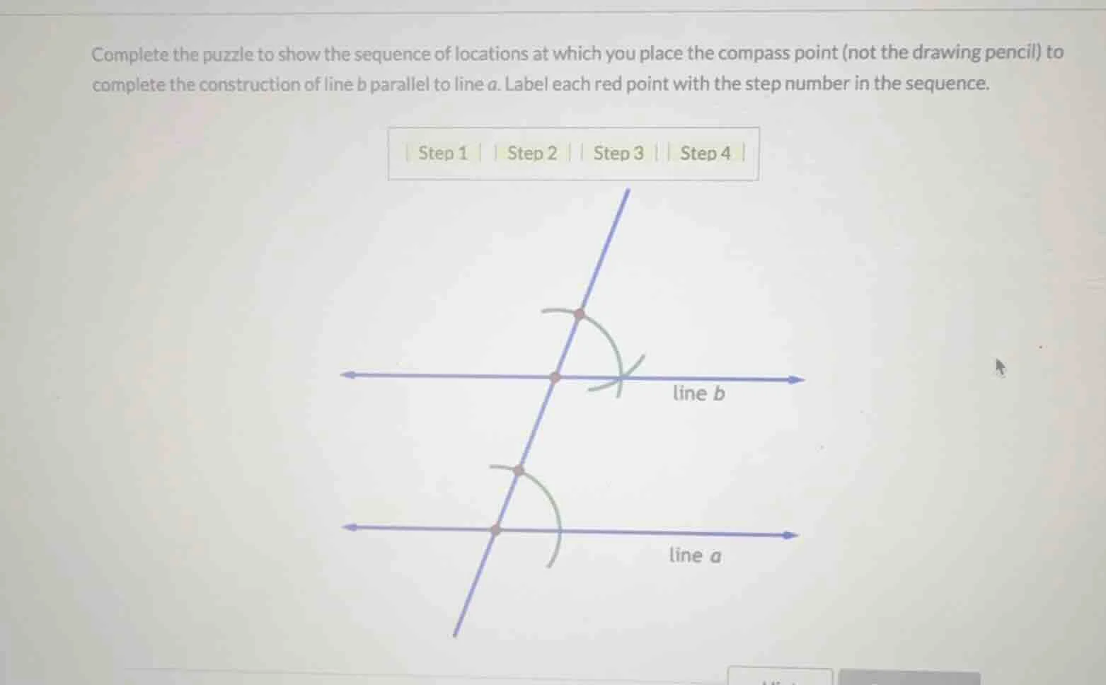 complete the puzzle to show the sequence of locations at which you plac…
