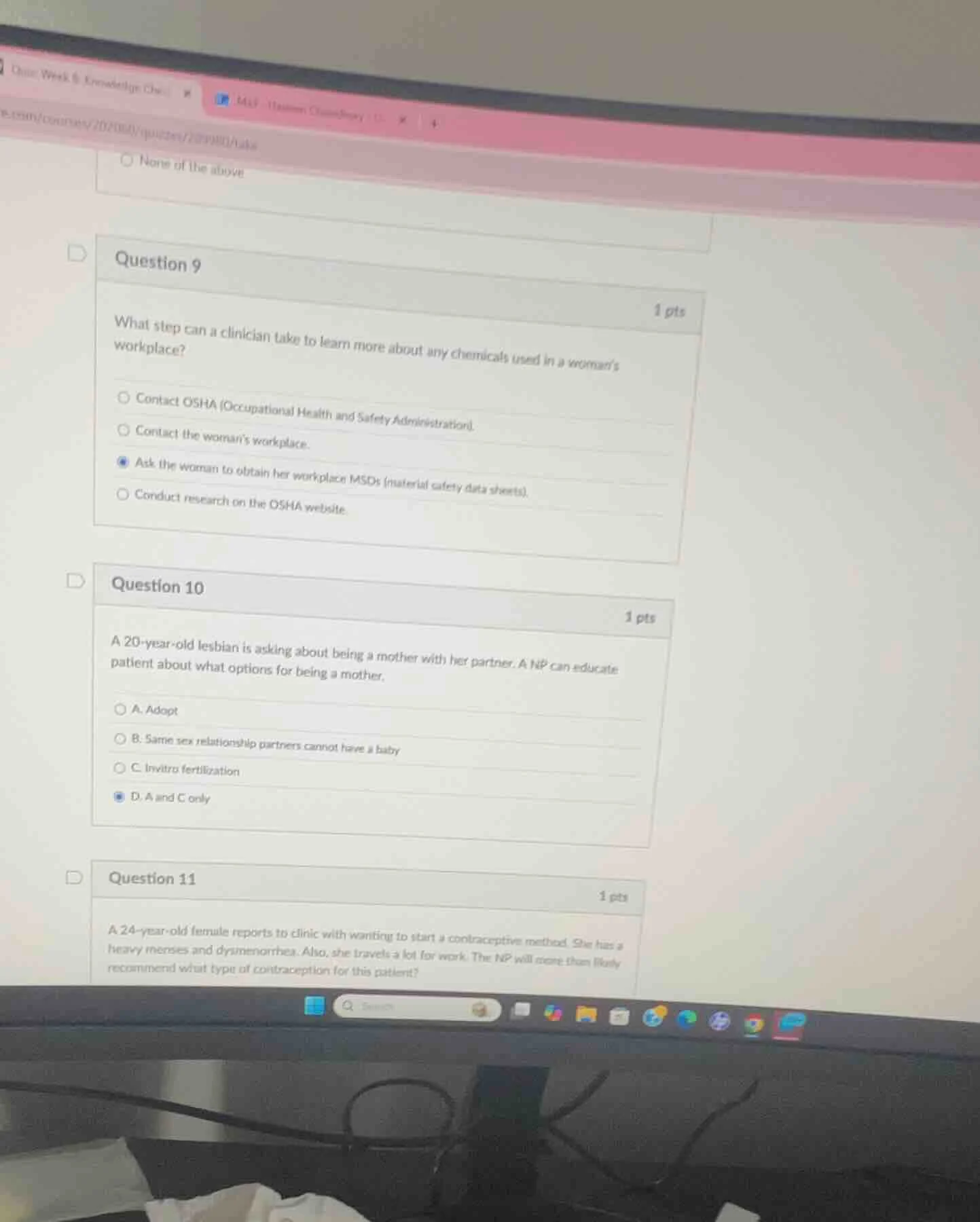 question 9 1 pts what step can a clinician take to learn more about any…