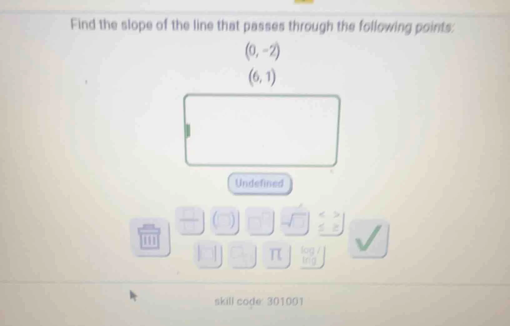 find the slope of the line that passes through the following points: (0…