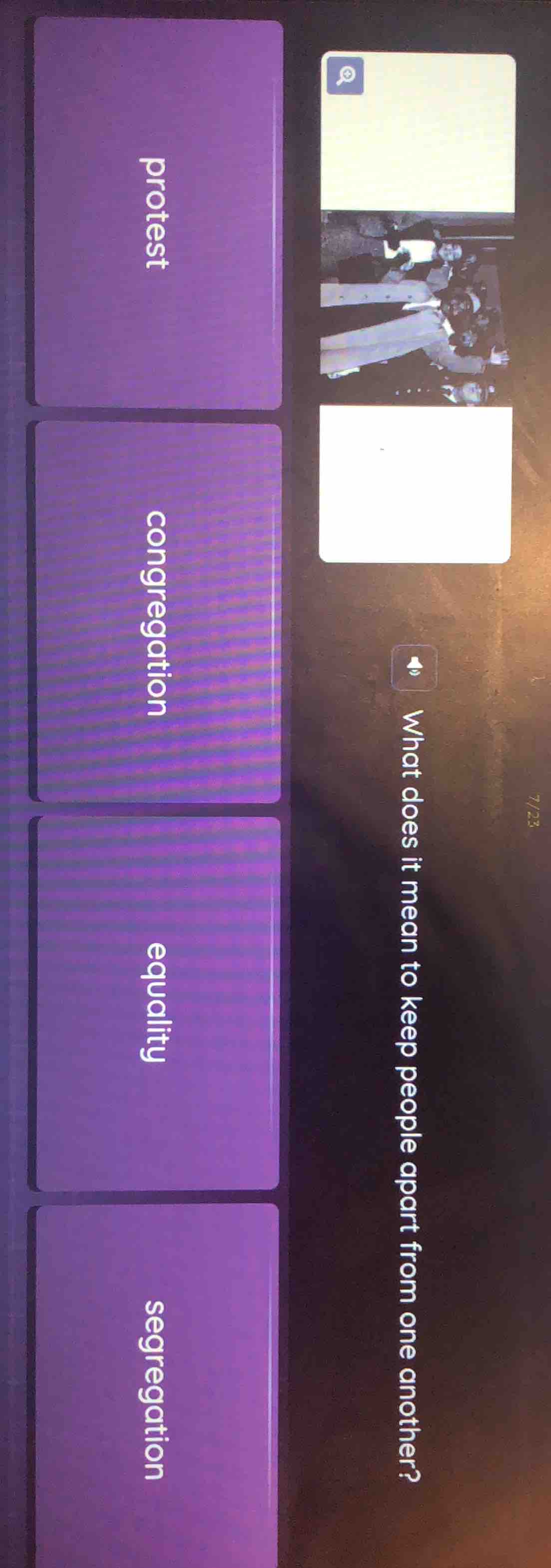 what does it mean to keep people apart from one another? protest congre…