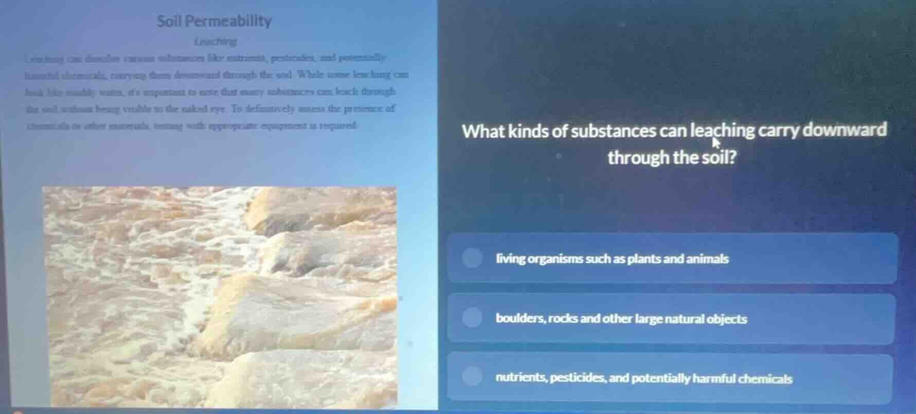 soil permeability leaching leaching can dissolve various substances lik…