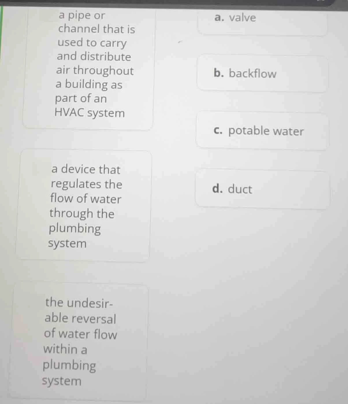 a pipe or channel that is used to carry and distribute air throughout a…