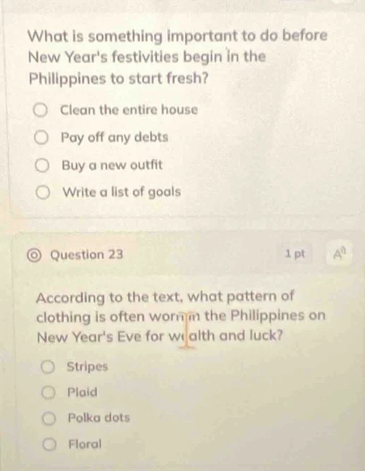 what is something important to do before new years festivities begin in…