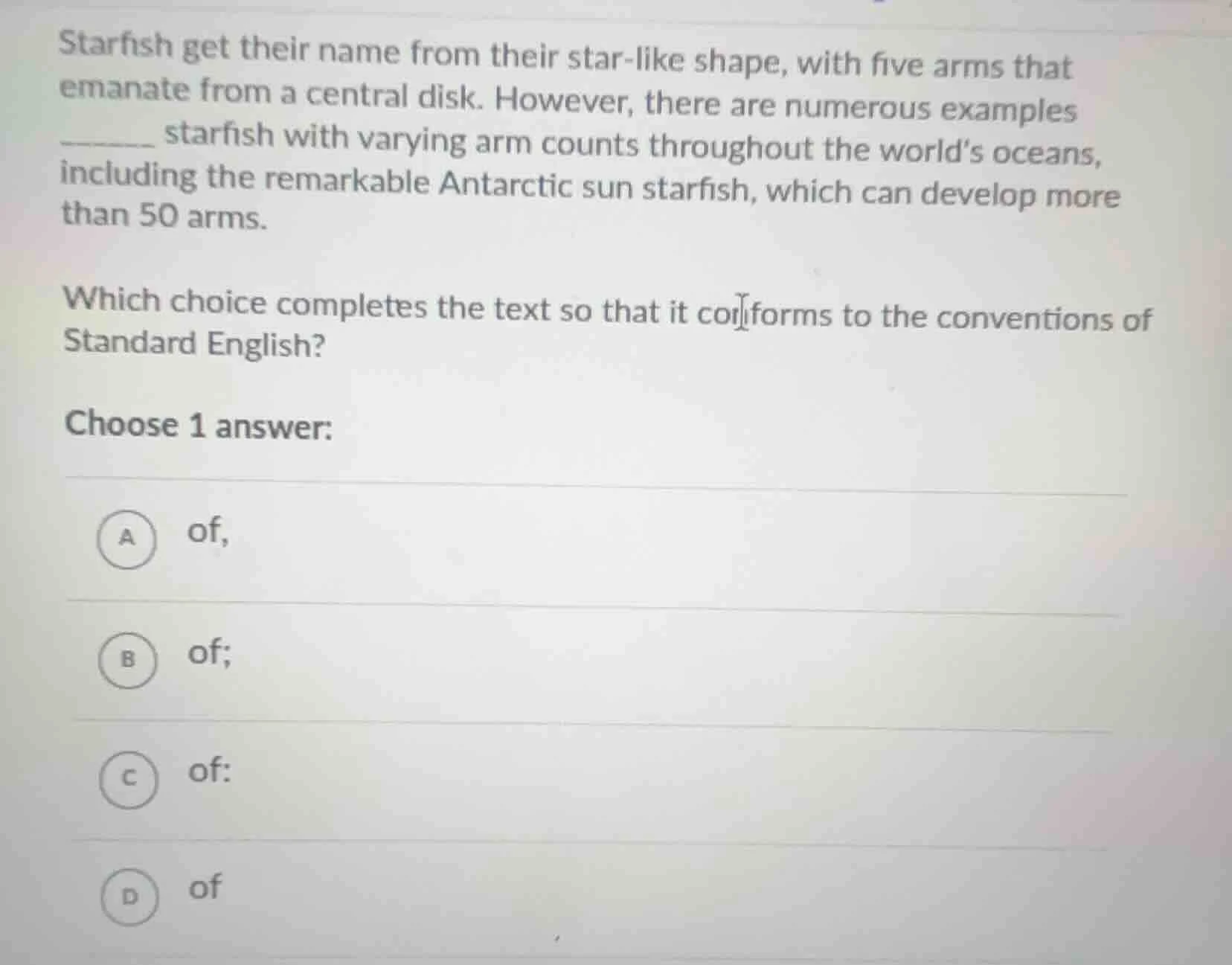 starfish get their name from their star - like shape, with five arms th…
