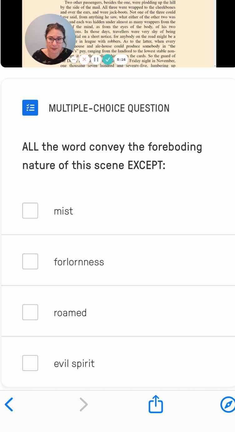 multiple-choice question all the word convey the foreboding nature of t…