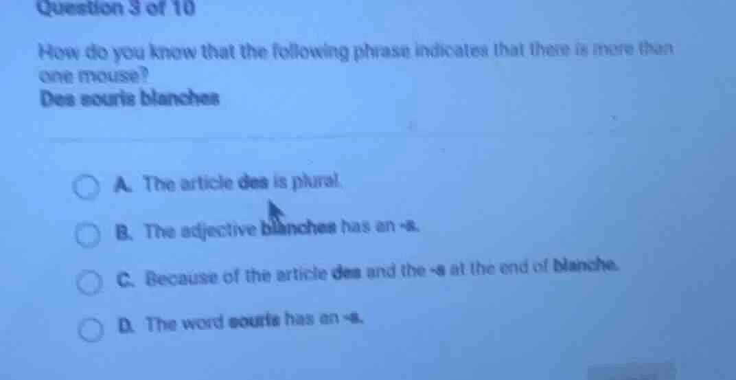 question 3 of 10 how do you know that the following phrase indicates th…