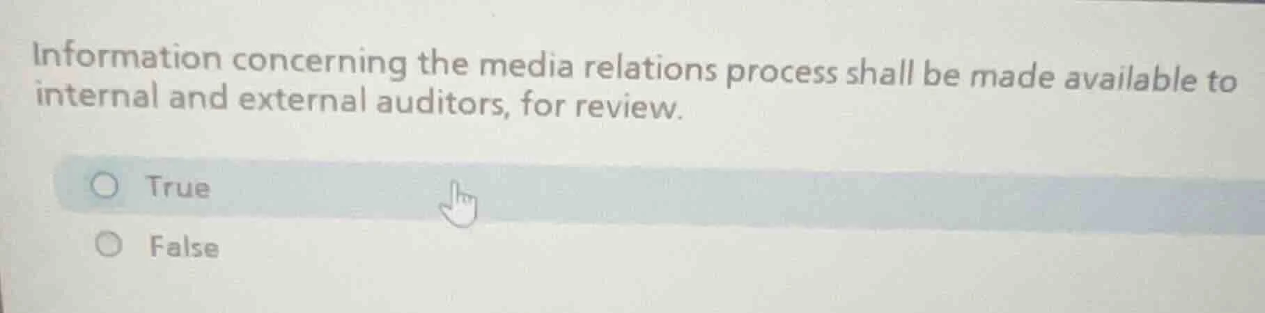 information concerning the media relations process shall be made availa…