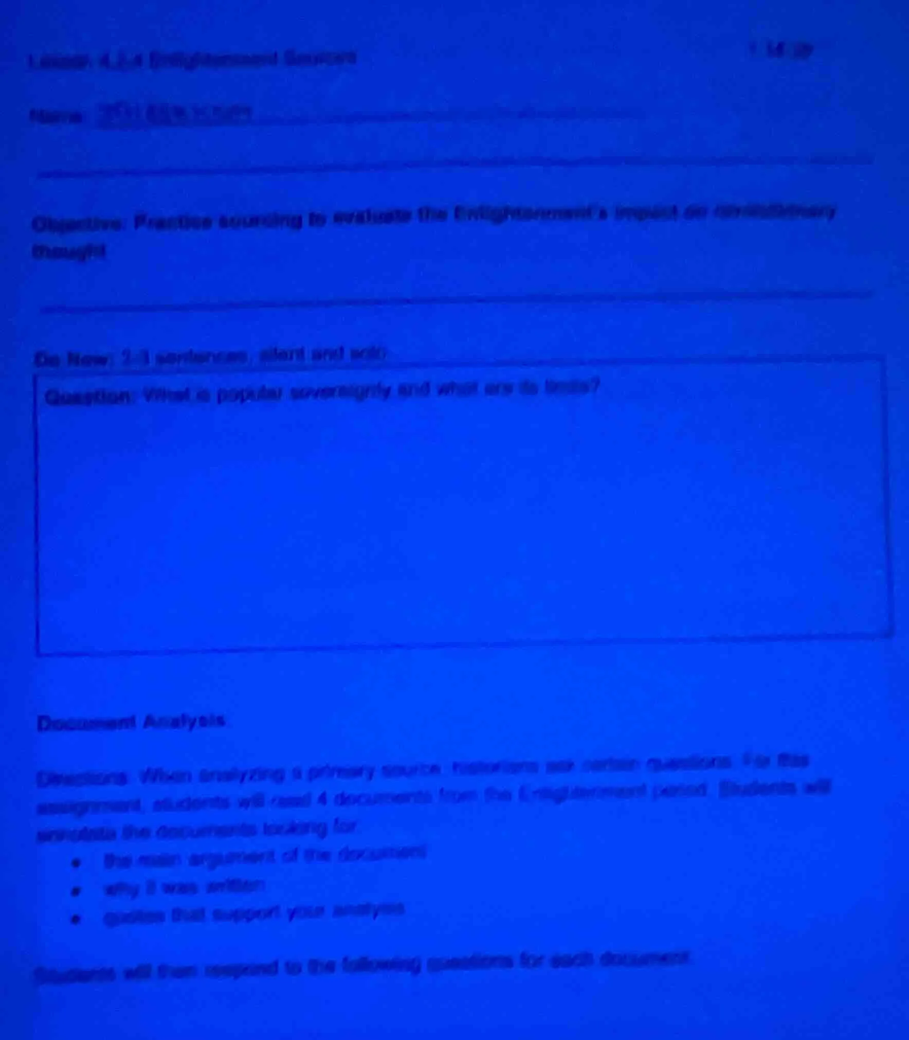 lesson 4.1.4 enlightenment democra name objective: practice sourcing to…