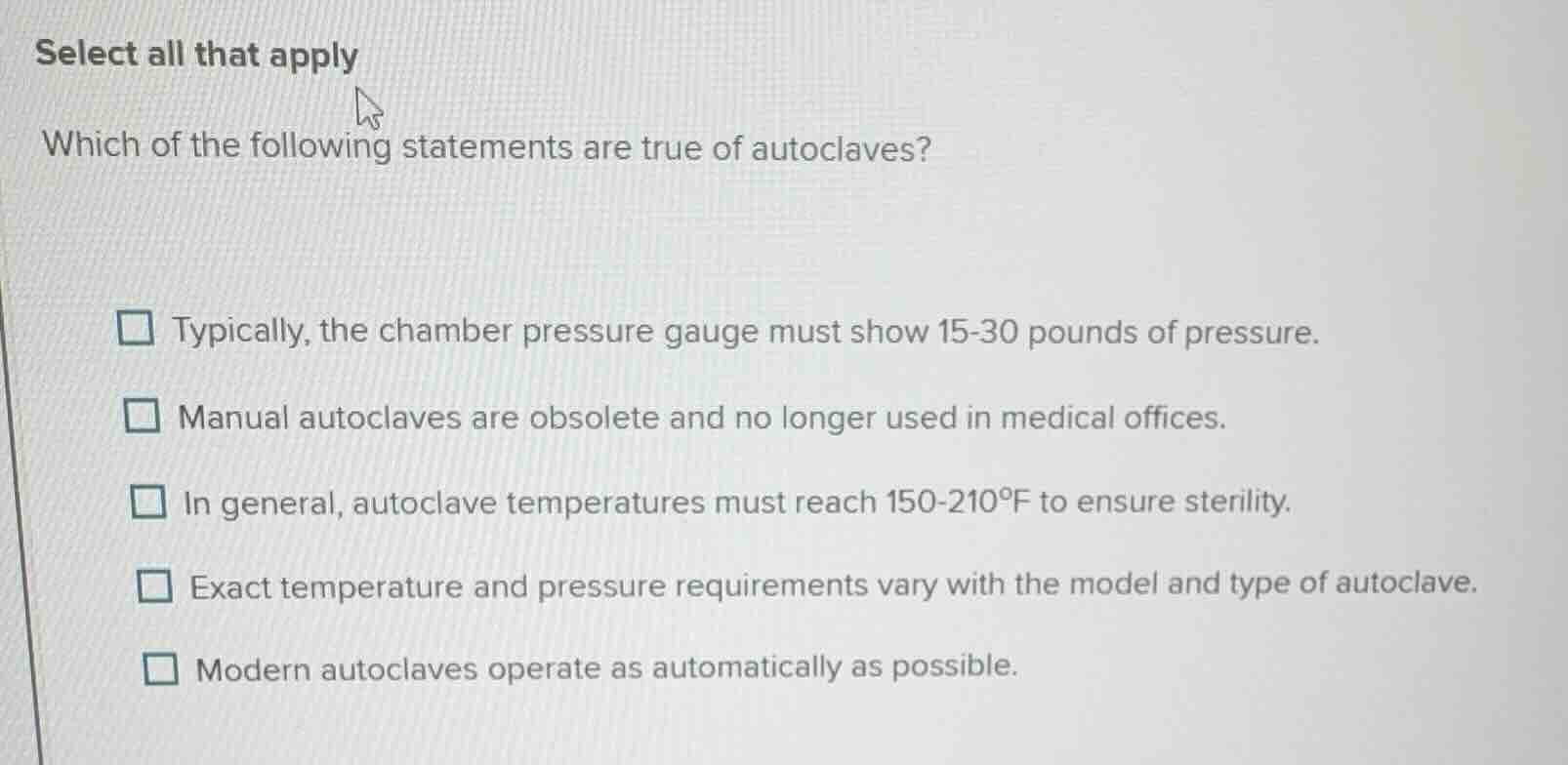 select all that apply which of the following statements are true of aut…