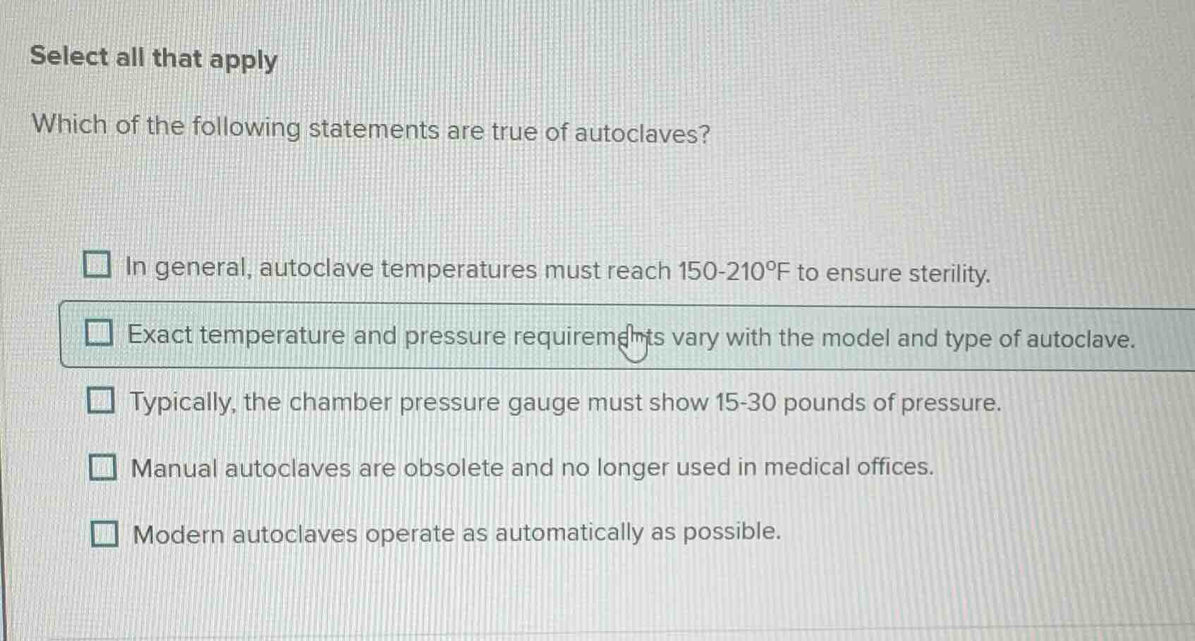 select all that apply which of the following statements are true of aut…