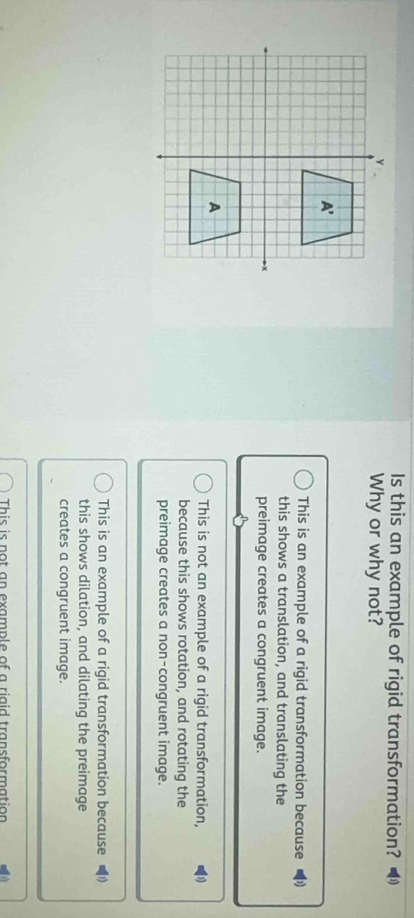 is this an example of rigid transformation? why or why not? this is an …