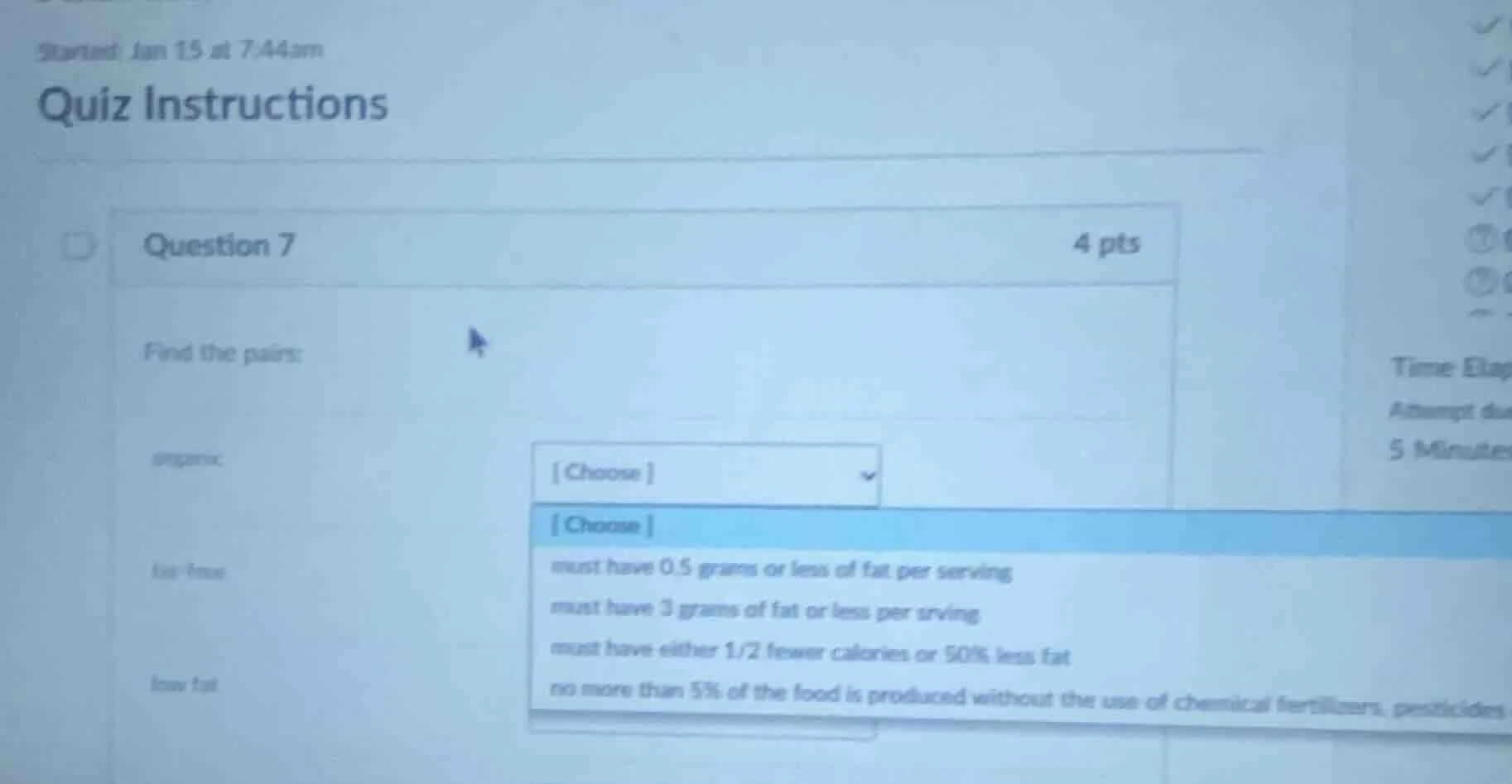 started jan 15 at 7:44am quiz instructions question 7 4 pts find the pa…