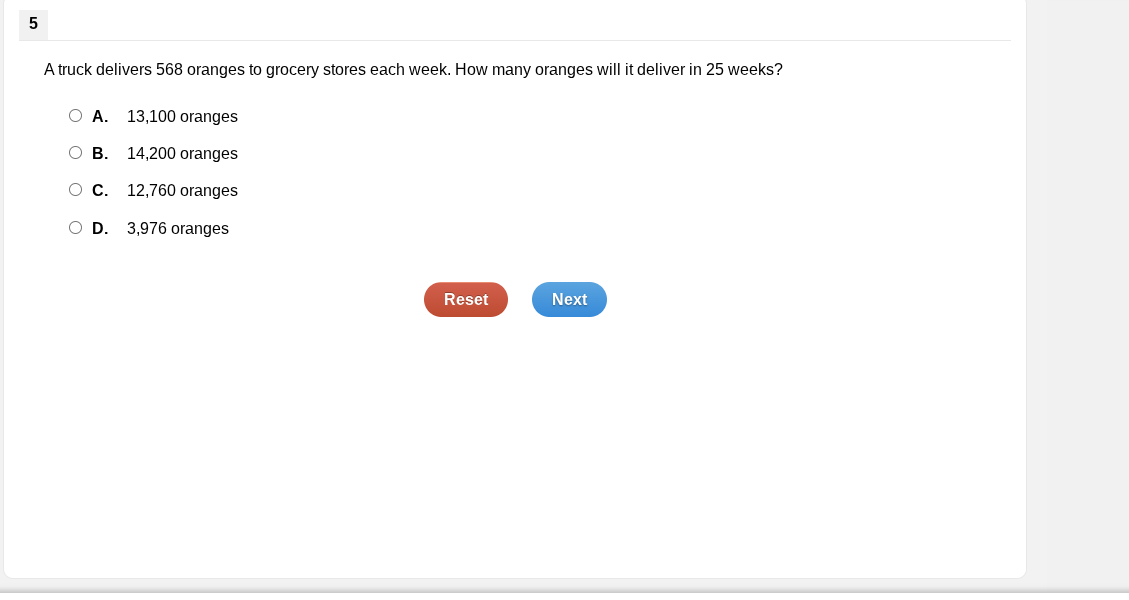 a truck delivers 568 oranges to grocery stores each week. how many oran…